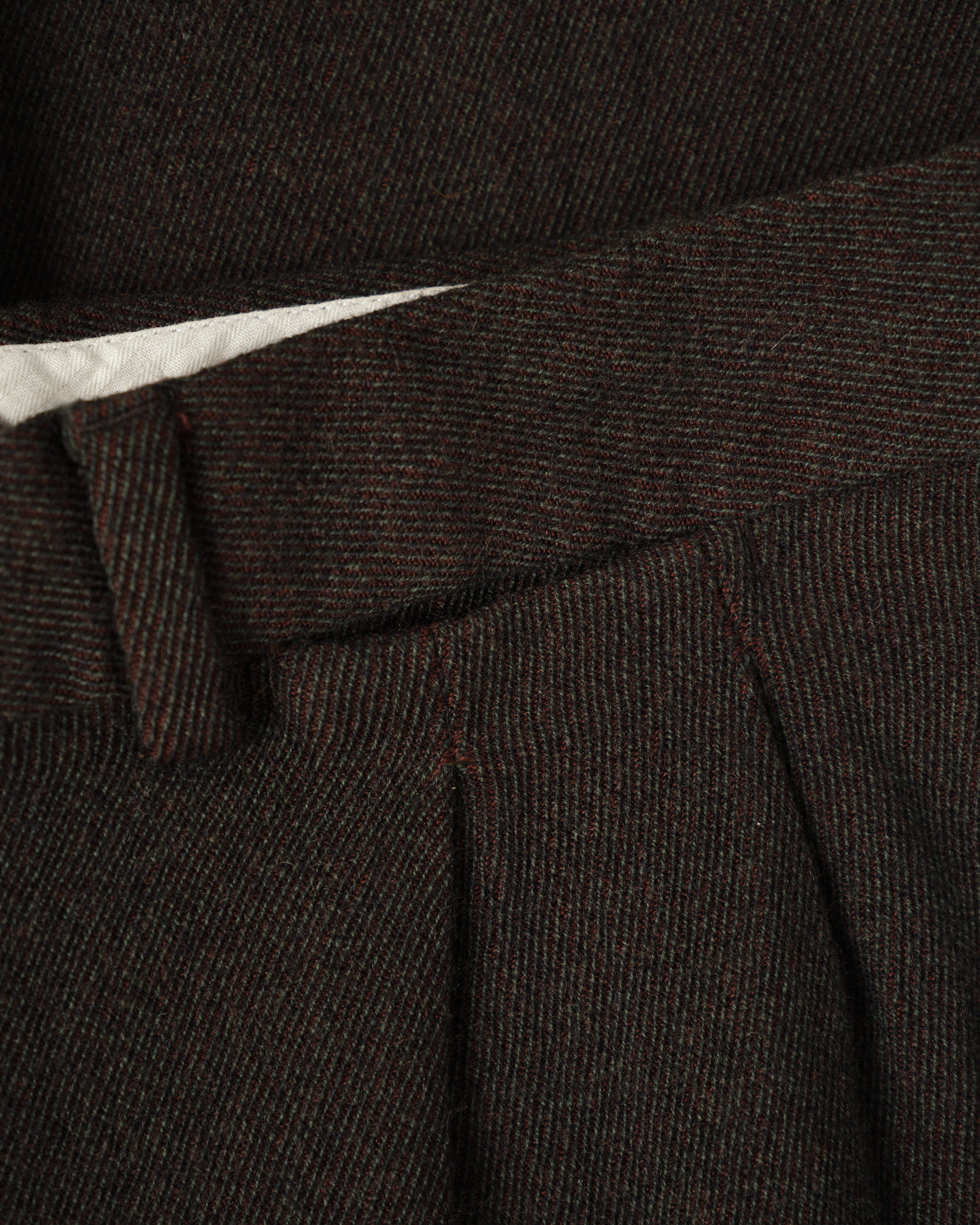 [~90's] Old Hermès Paris 2 Tuck Wool Trousers Size.50