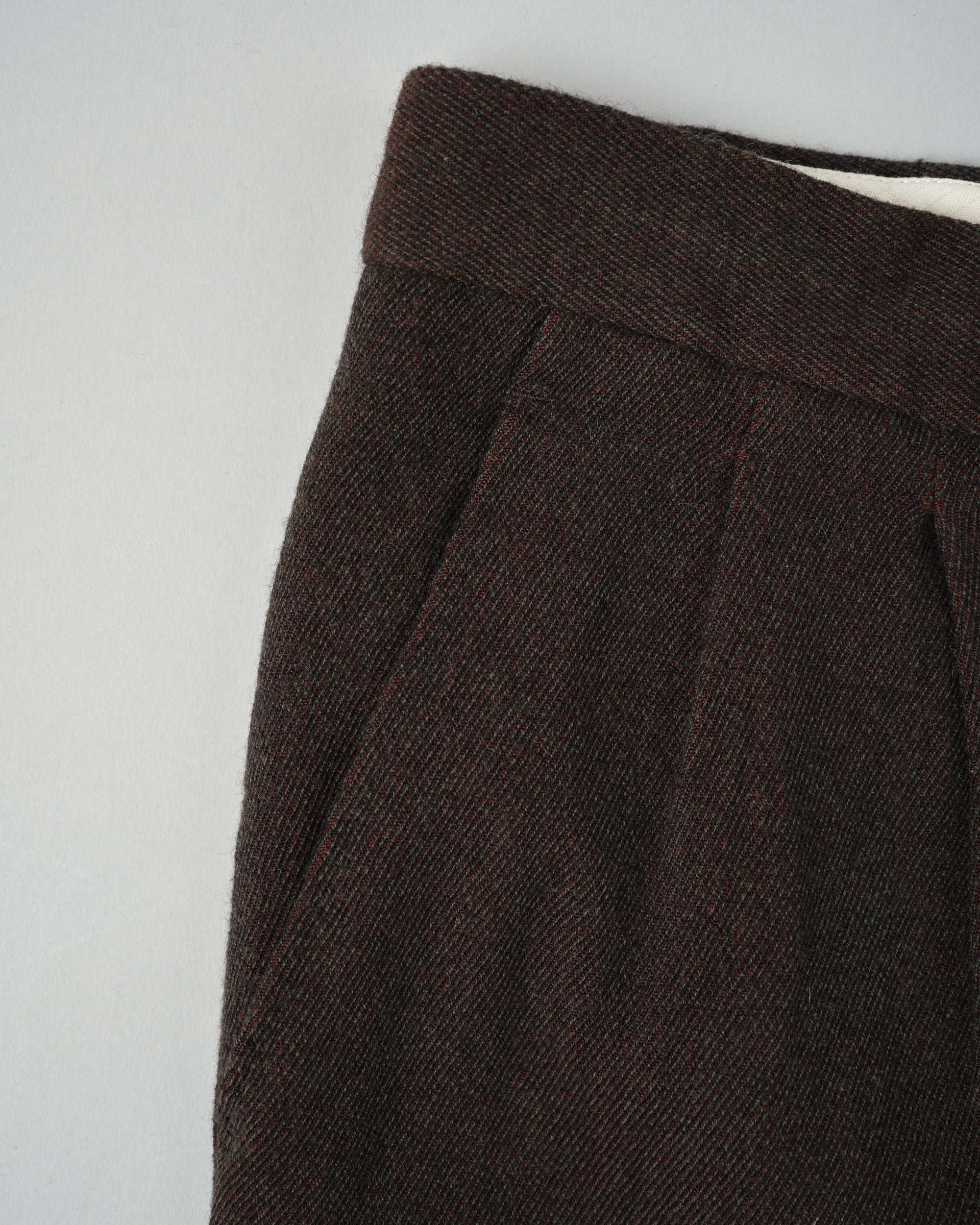 ［~90's］Old Hermès Paris 2 Tuck Wool Trousers Size.50