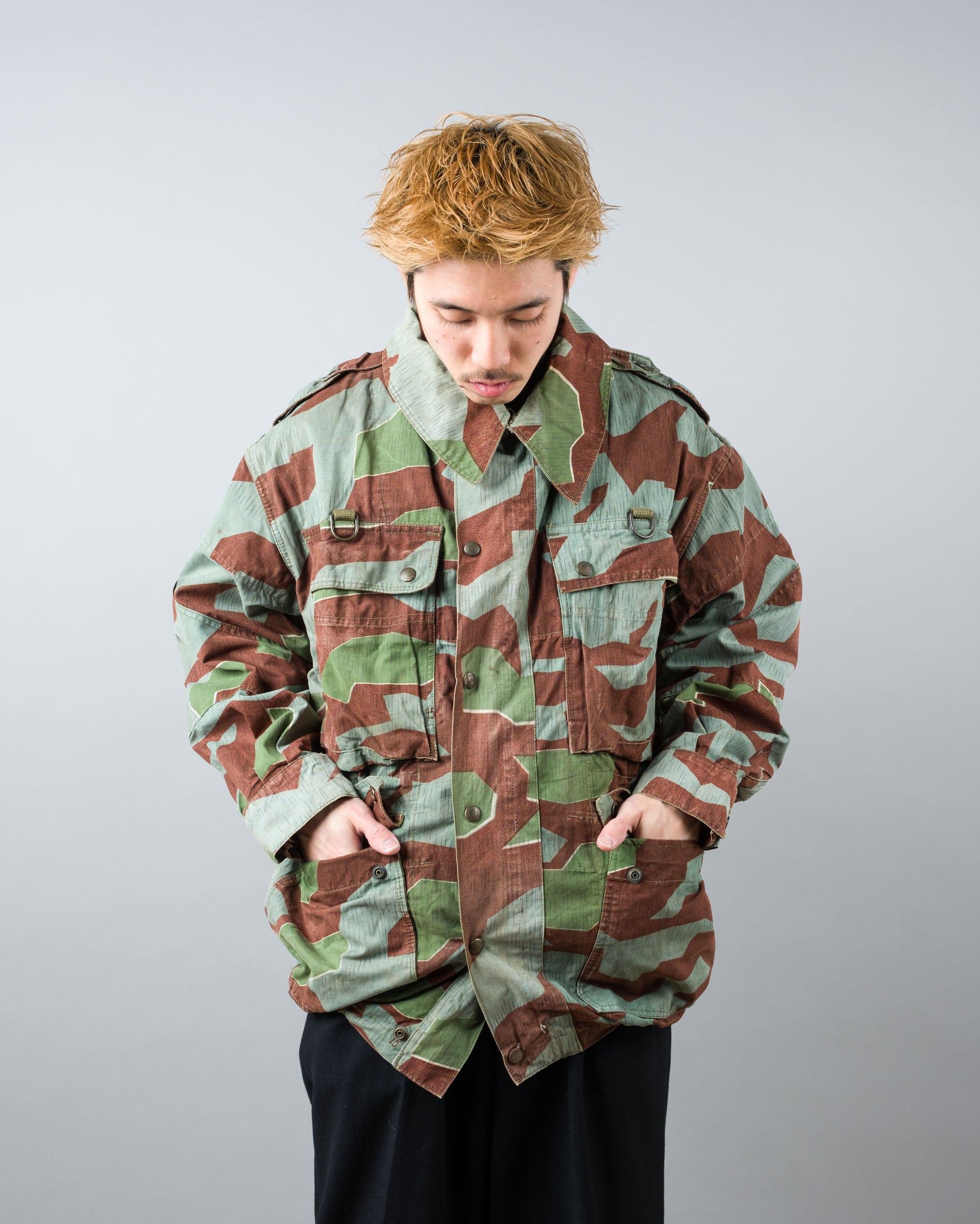 【~50’s】German Army Splinter Camouflage Paratrooper Jacket "Modified" "Bundeswehr"