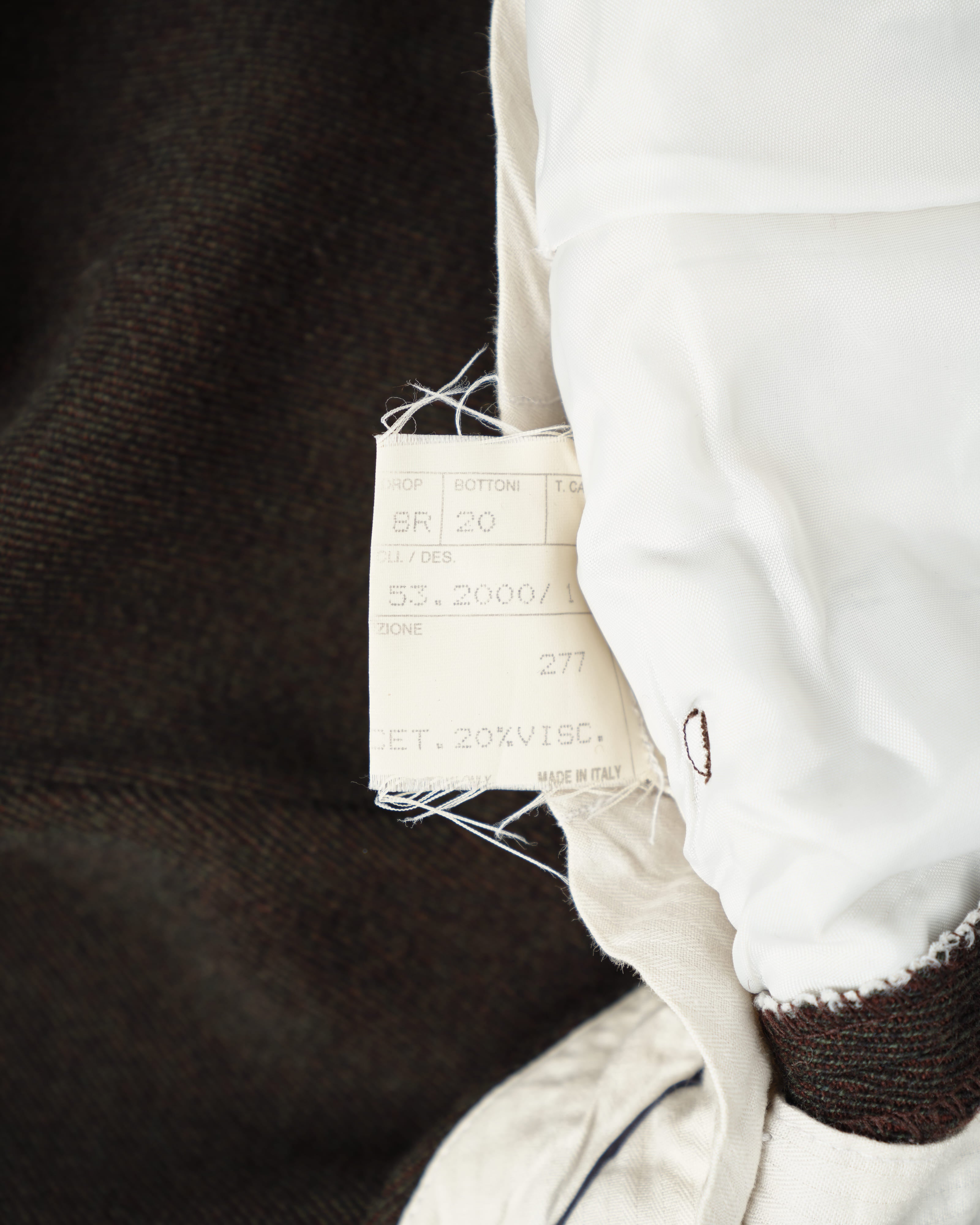 [~90's] Old Hermès Paris 2 Tuck Wool Trousers Size.50