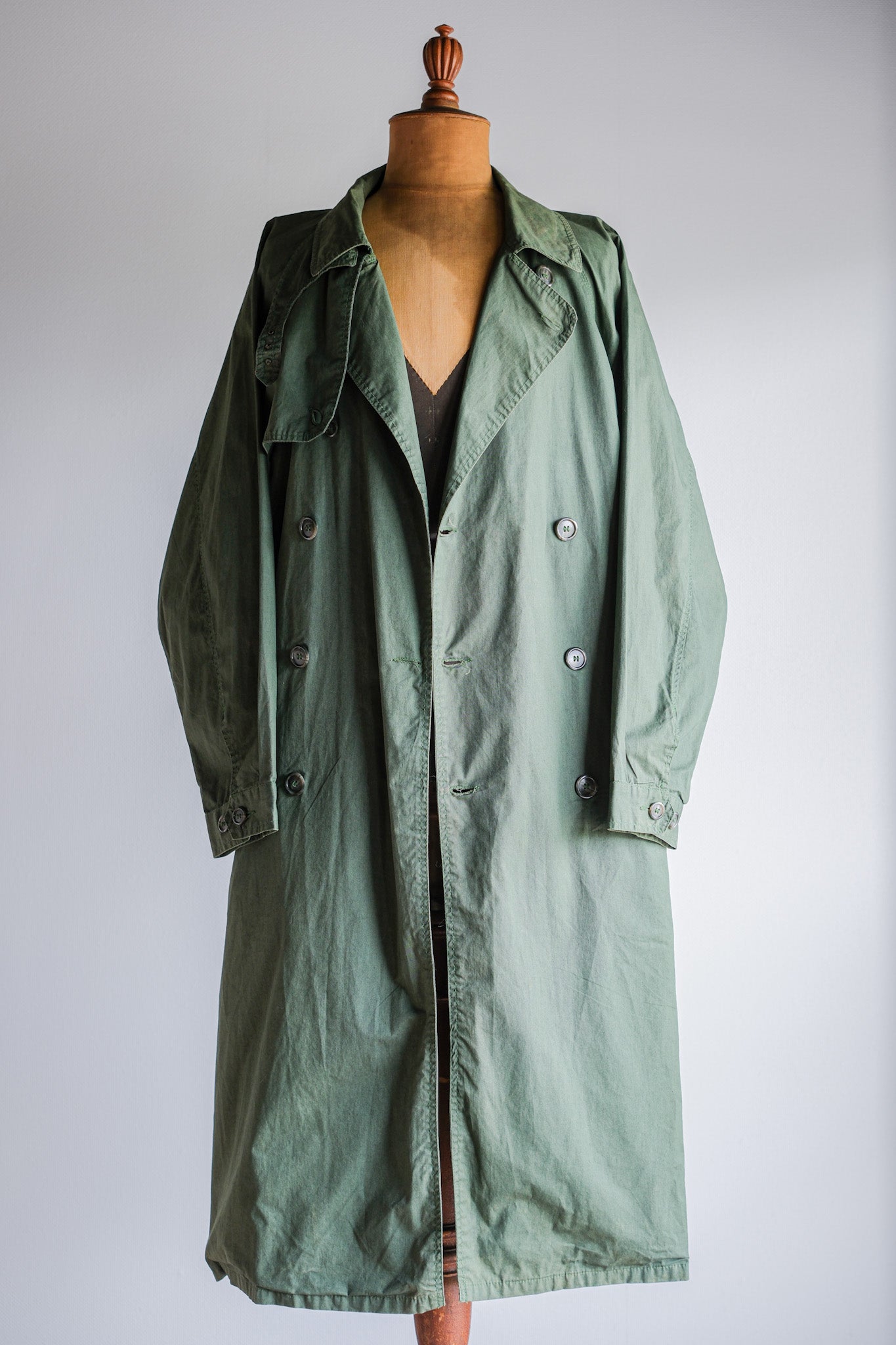 ［~90's］Old ARNYS PARIS Raglan Sleeve Trench Coat Size.52