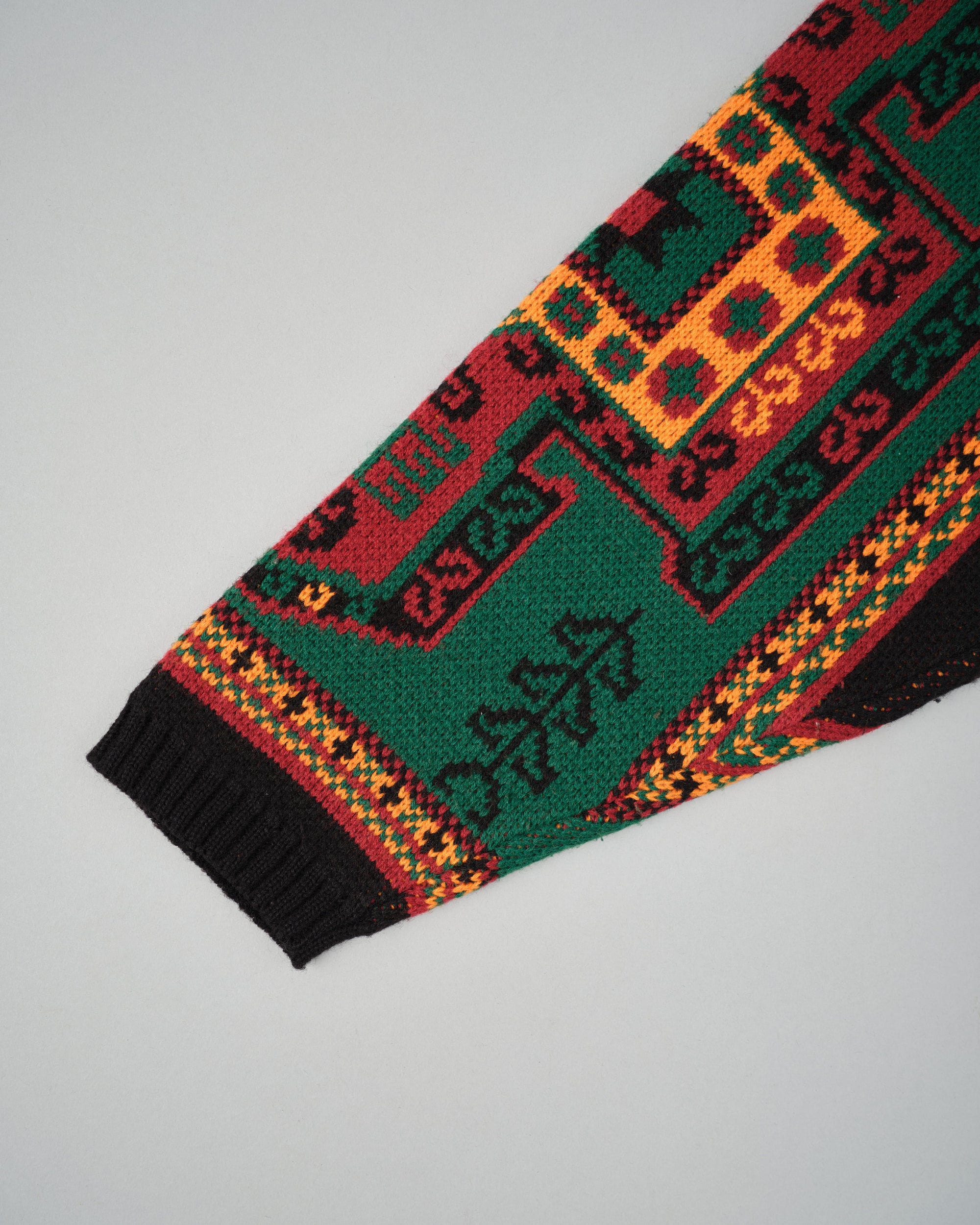 ［~70's］French Vintage Wool Acrylic Patterned Sweater