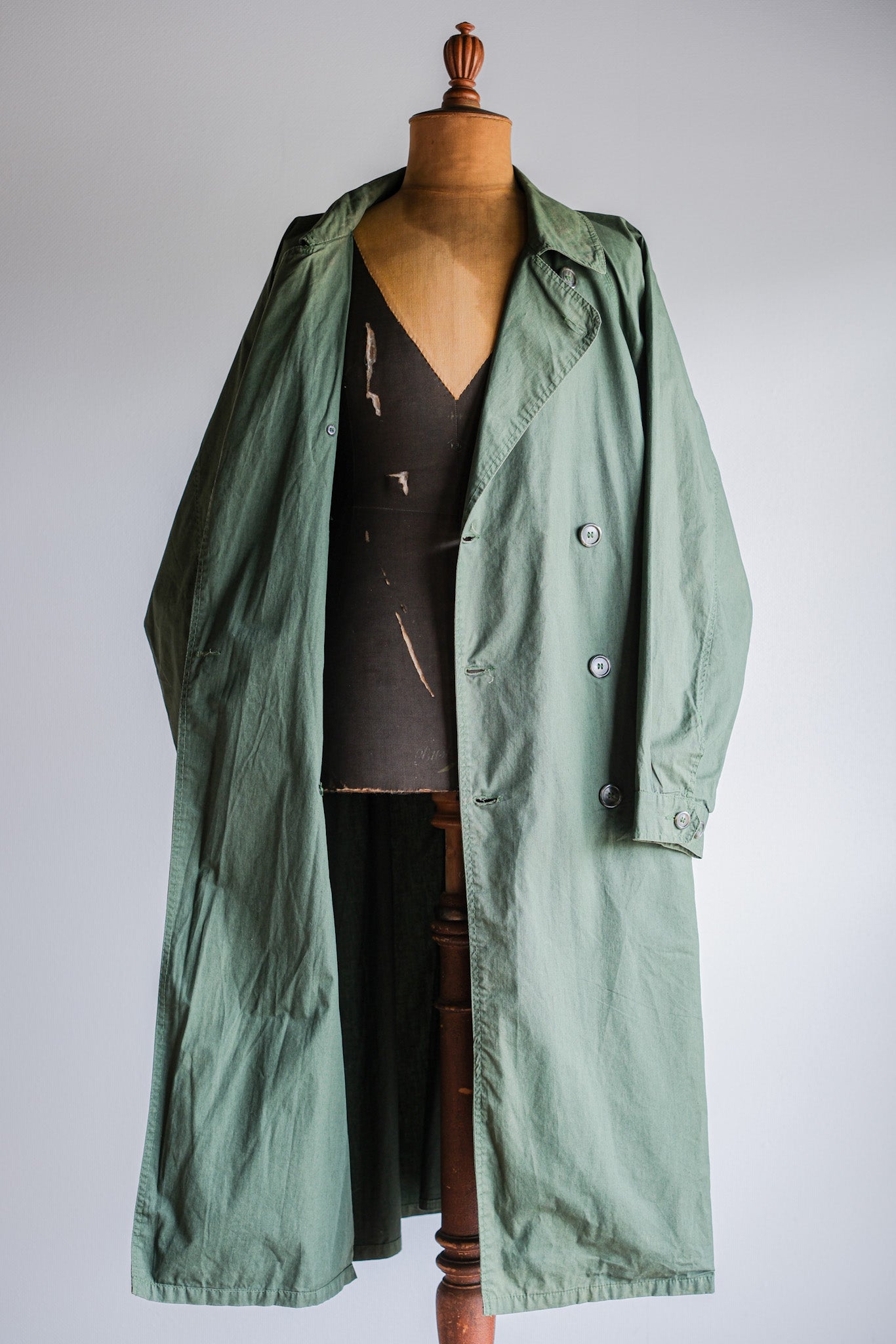 ［~90's］Old ARNYS PARIS Raglan Sleeve Trench Coat Size.52