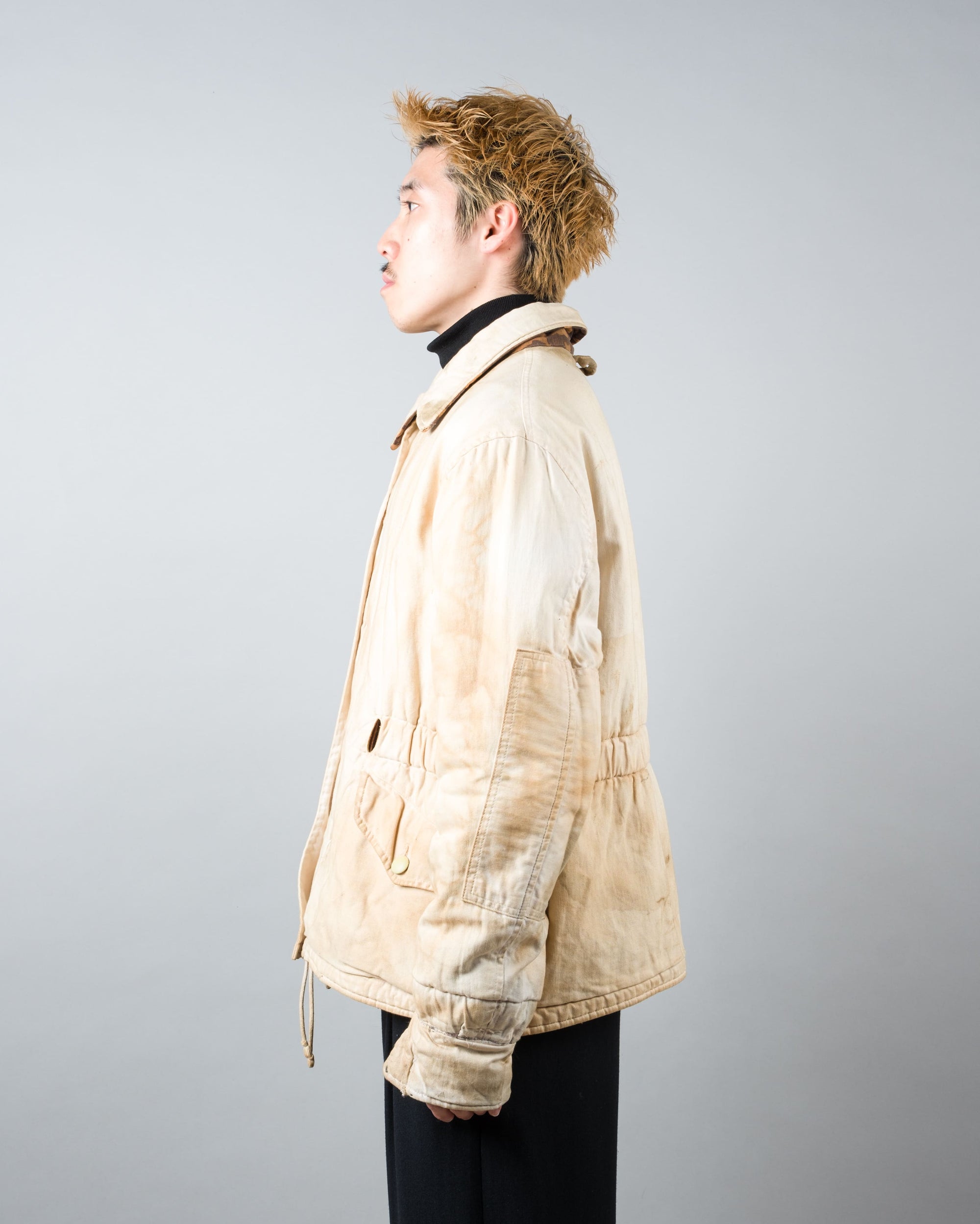 ［~90's］German Waffen-SS Type Autumn Oak Leaf Camouflage Reversible Winter Jacket "Prisoner of War" "Reproduction"