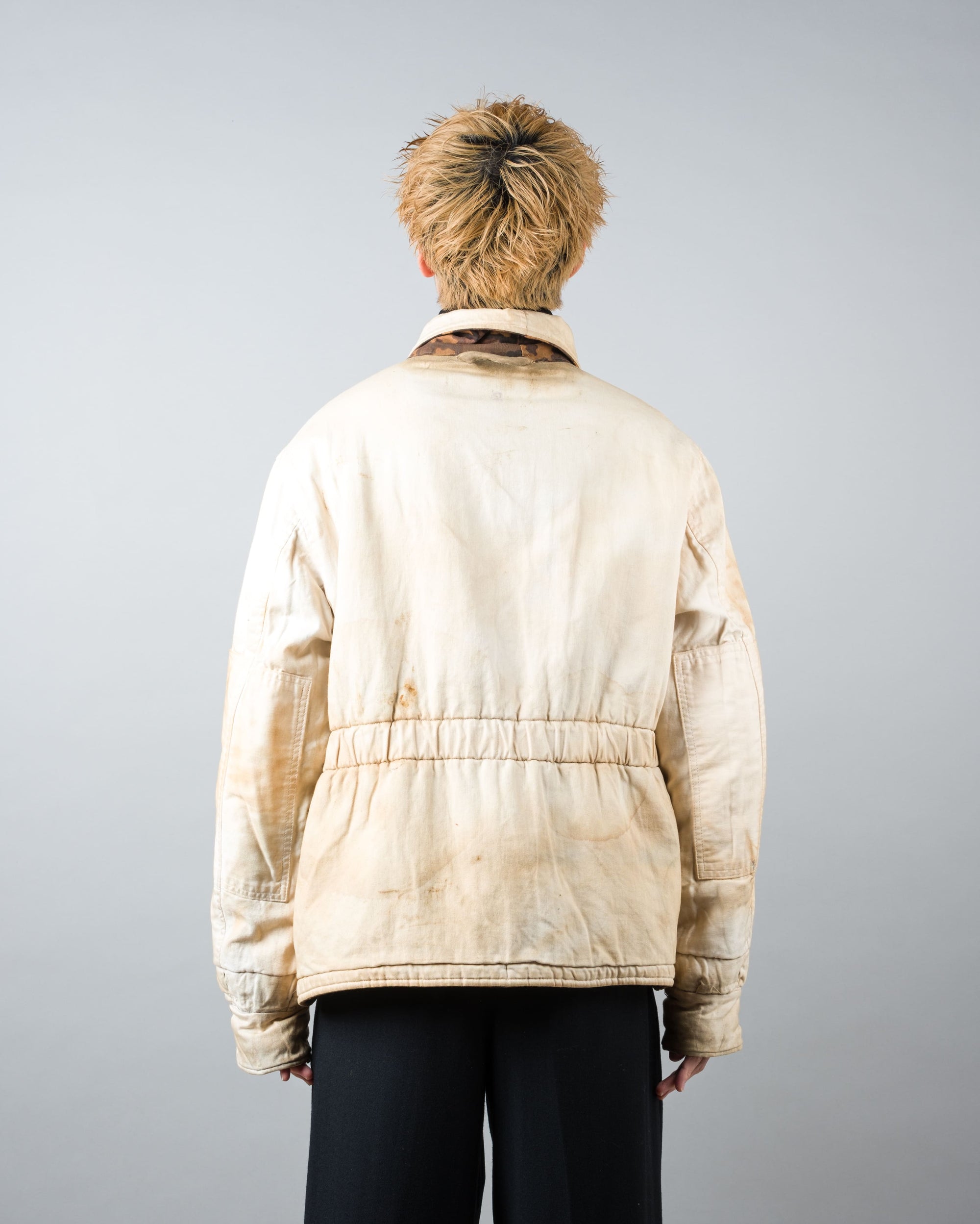 ［~90's］German Waffen-SS Type Autumn Oak Leaf Camouflage Reversible Winter Jacket "Prisoner of War" "Reproduction"