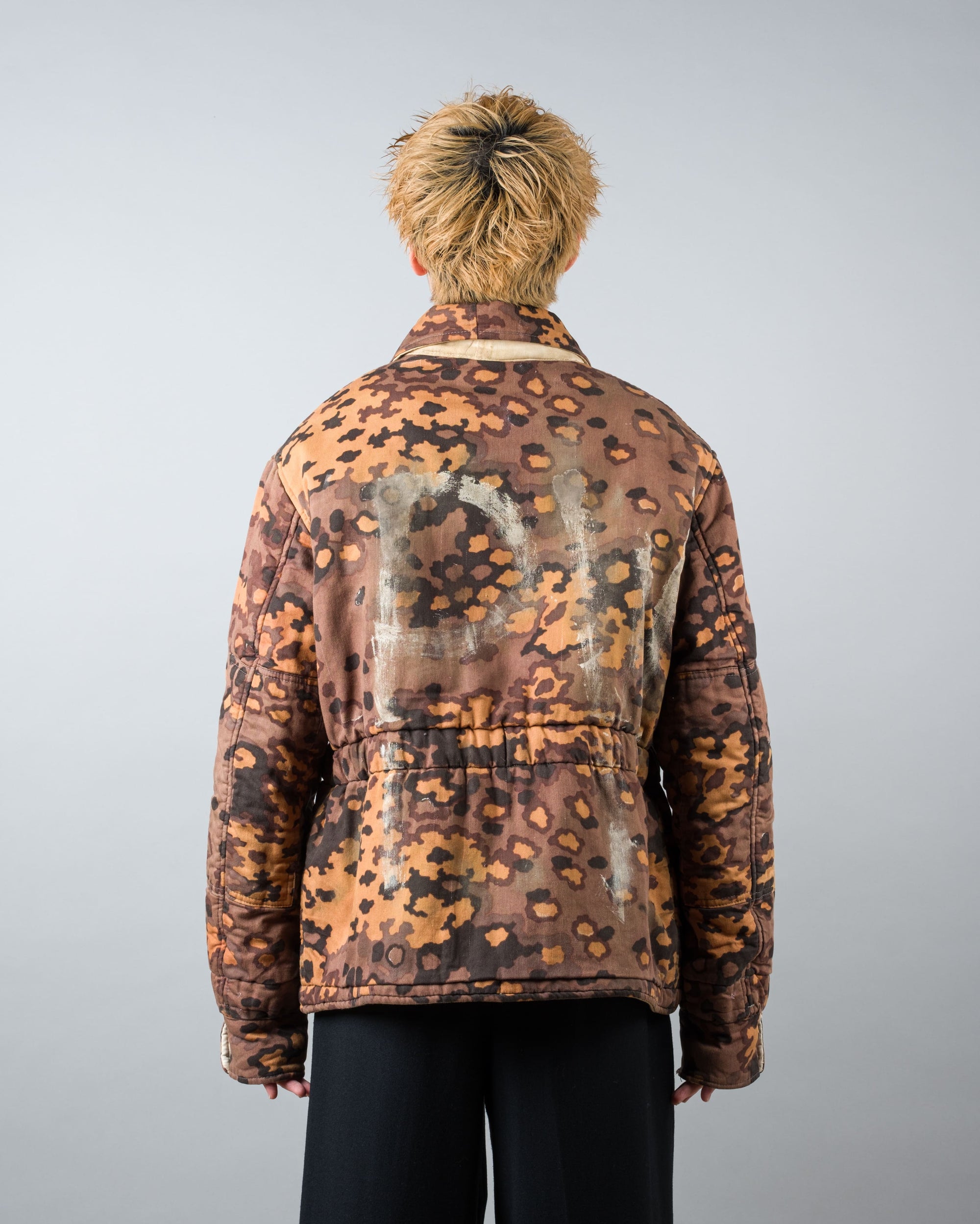 ［~90's］German Waffen-SS Type Autumn Oak Leaf Camouflage Reversible Winter Jacket "Prisoner of War" "Reproduction"