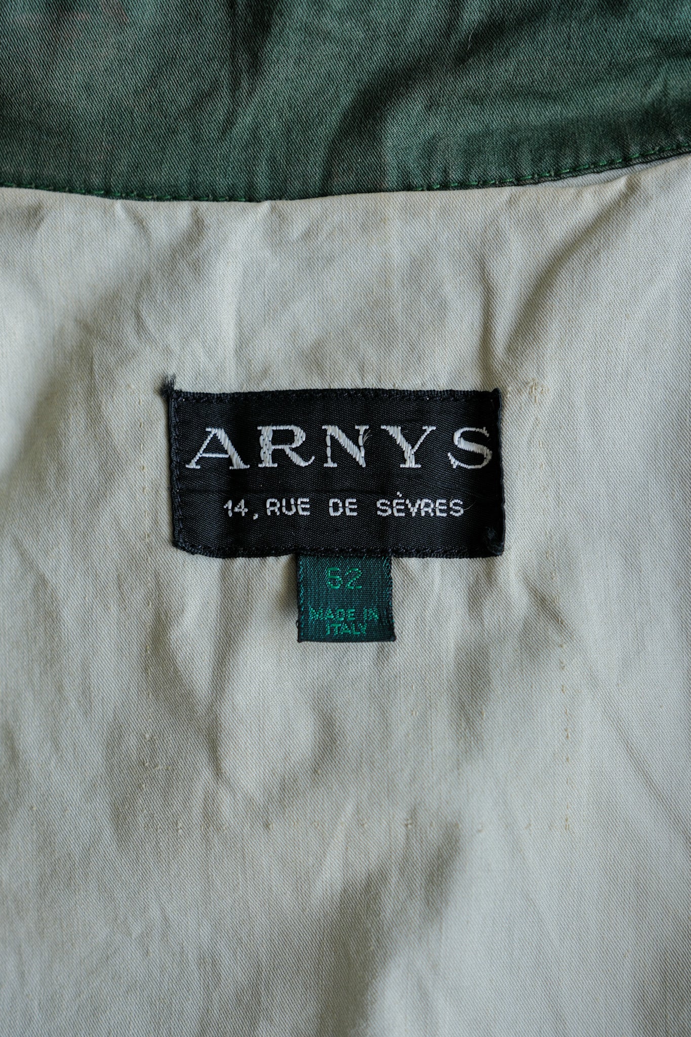 [~ 90 년대] Old Arnys Paris Raglan 슬리브 트렌치 코트 크기 .52