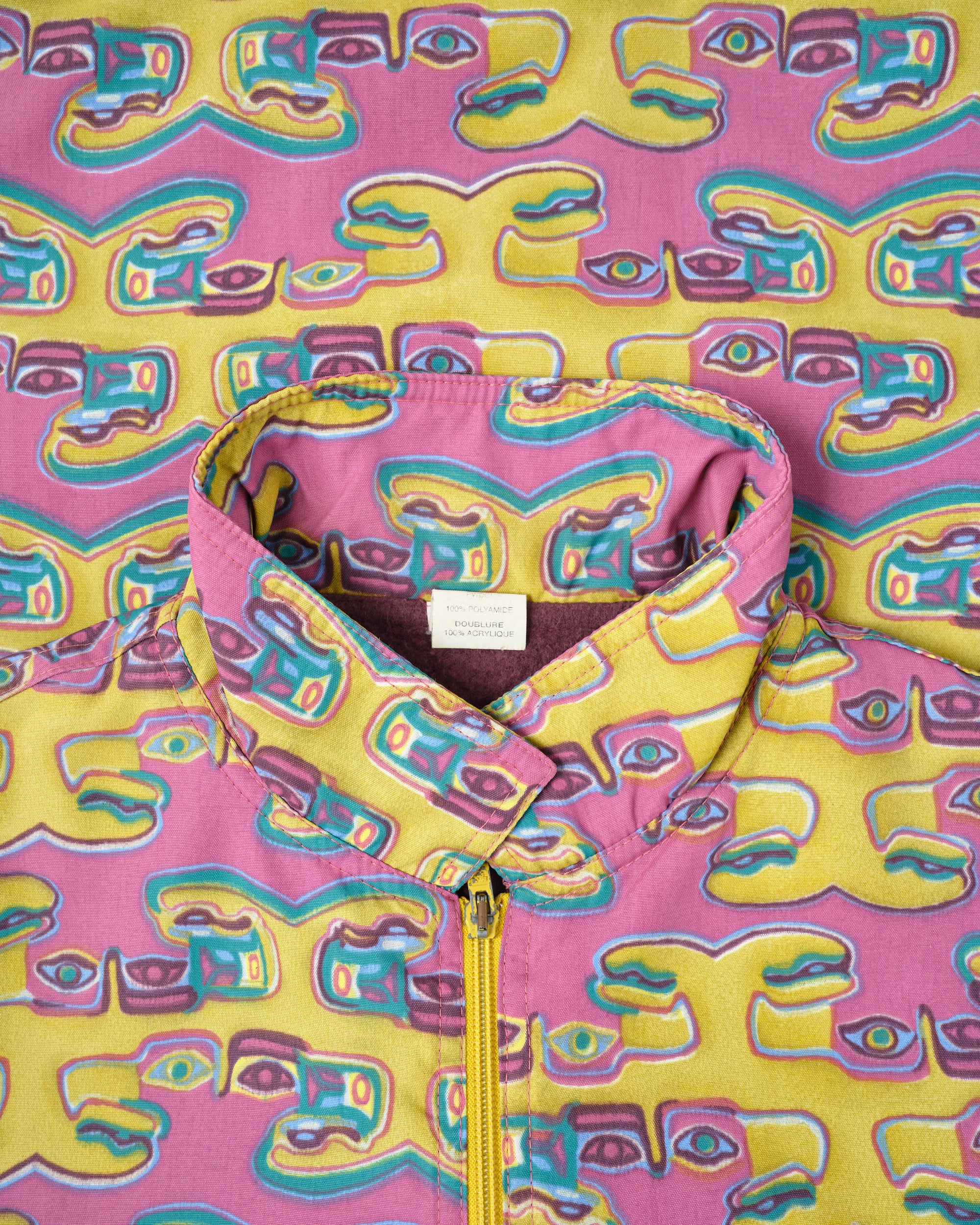［~90’s］Old OXBOW Polyamide Patterned Wind Coat Size.S