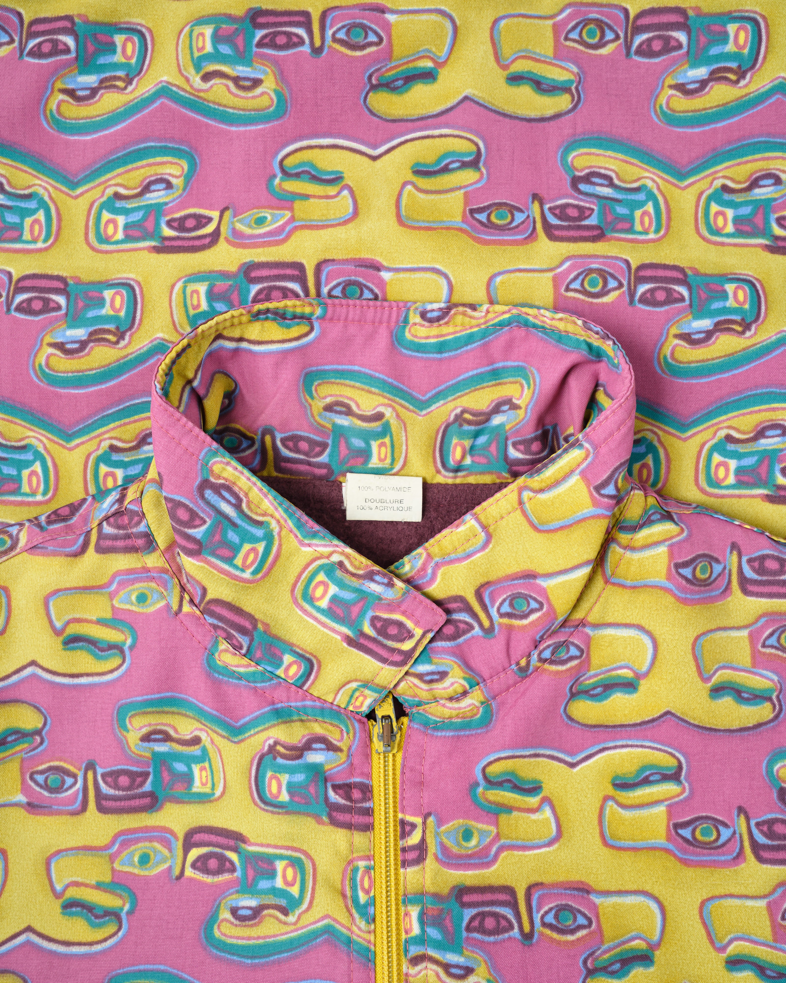 [~90’s] Old OXBOW Polyamide Patterned Wind Coat Size.S