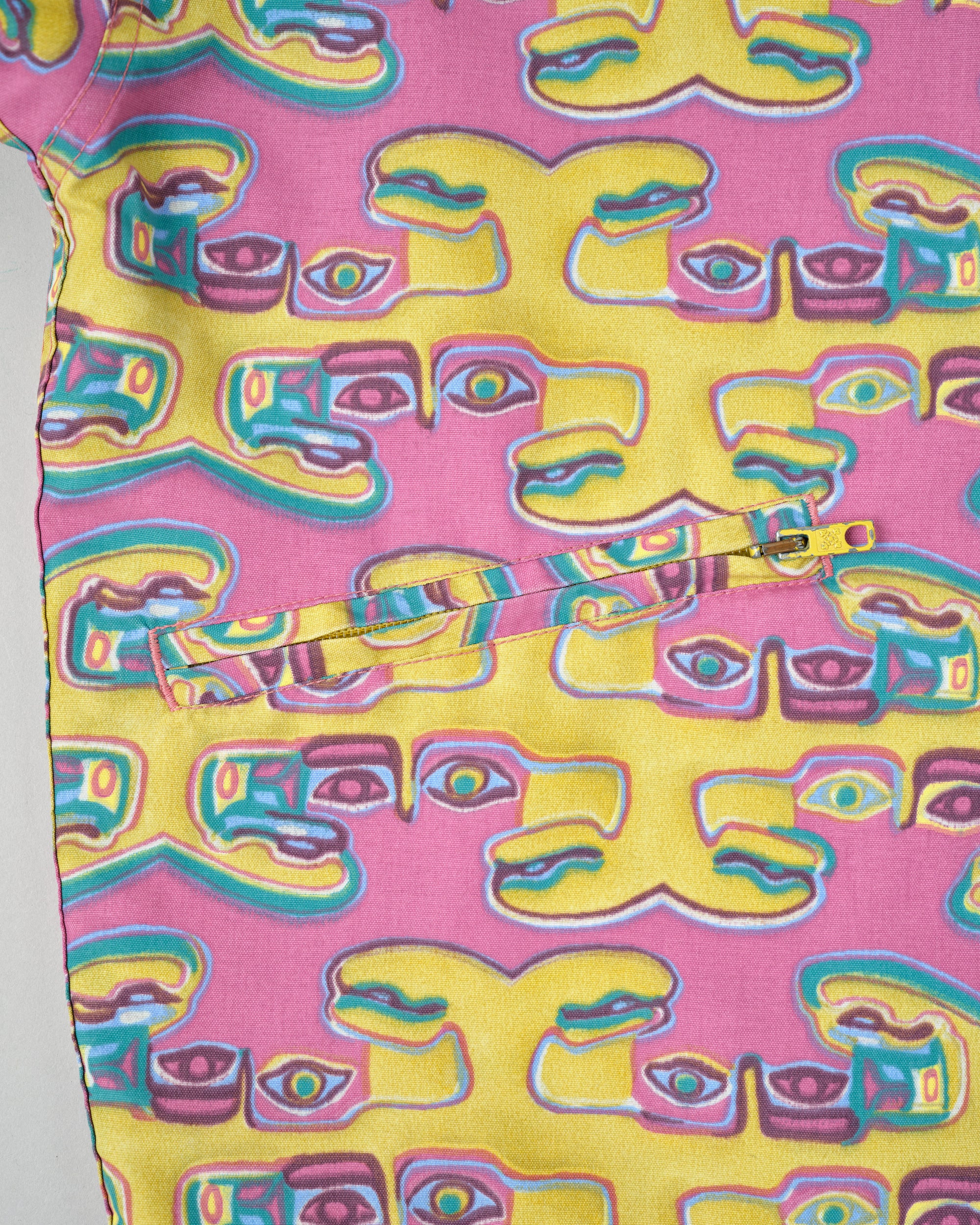 ［~90’s］Old OXBOW Polyamide Patterned Wind Coat Size.S