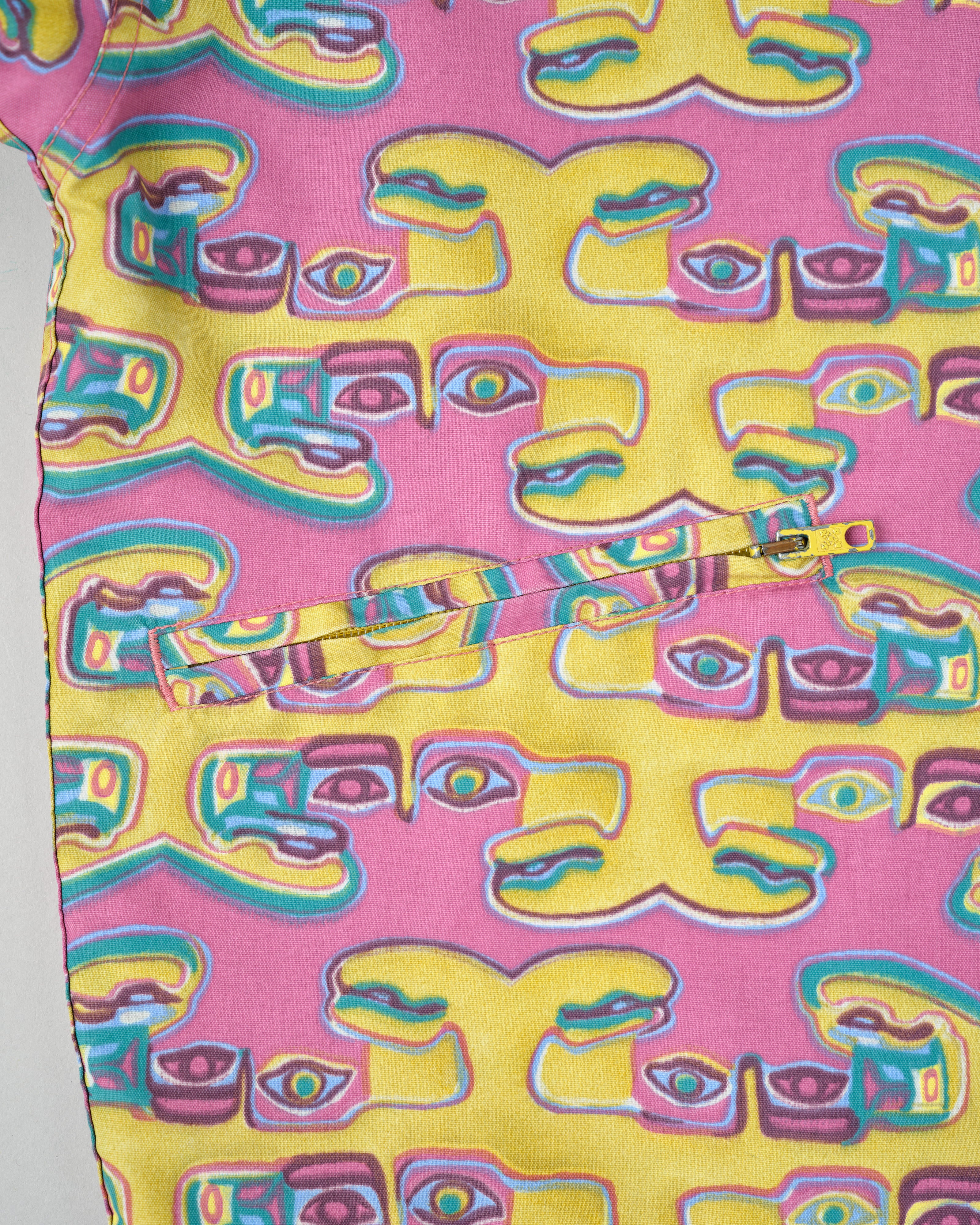 [~90’s] Old OXBOW Polyamide Patterned Wind Coat Size.S