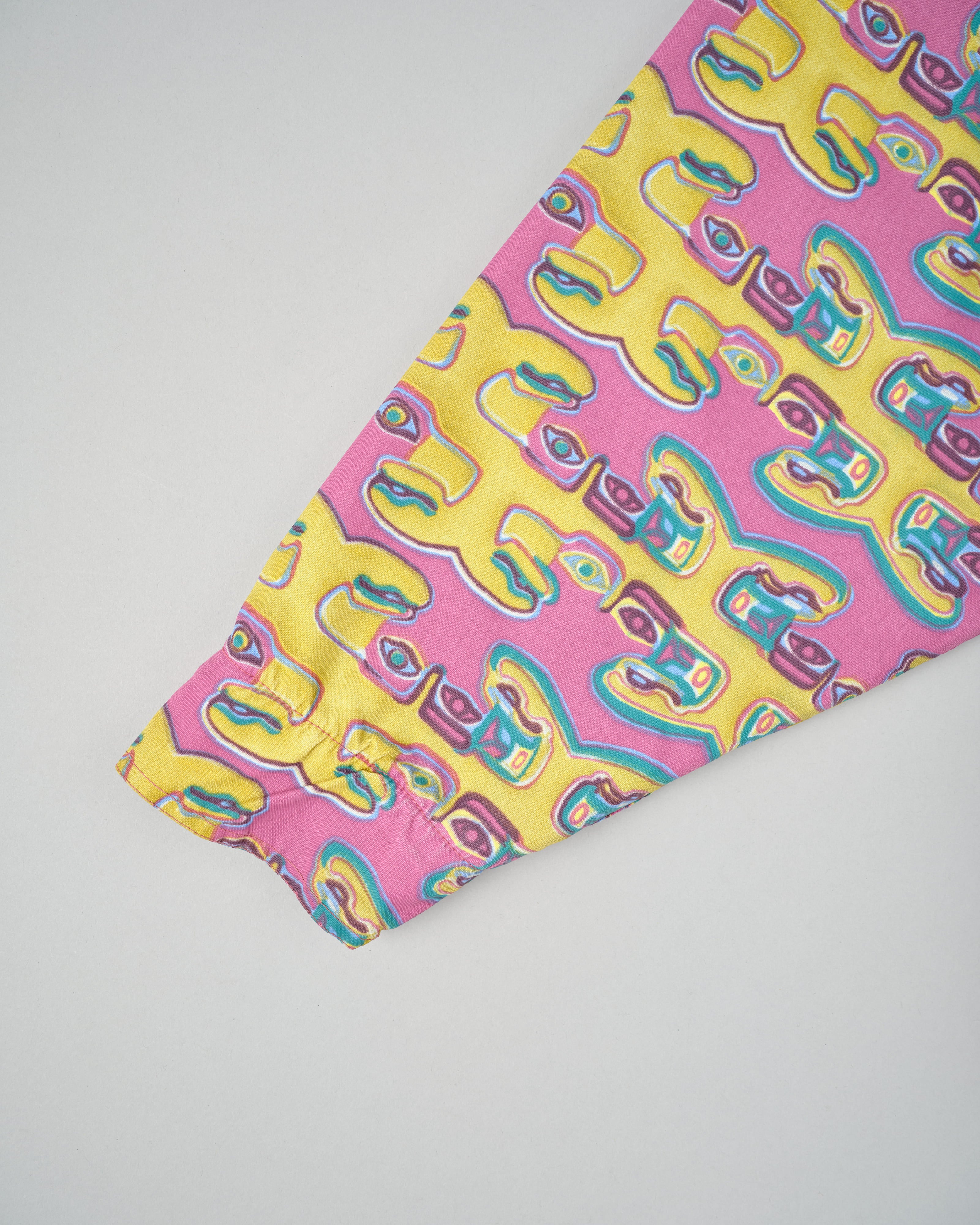 [~90’s] Old OXBOW Polyamide Patterned Wind Coat Size.S