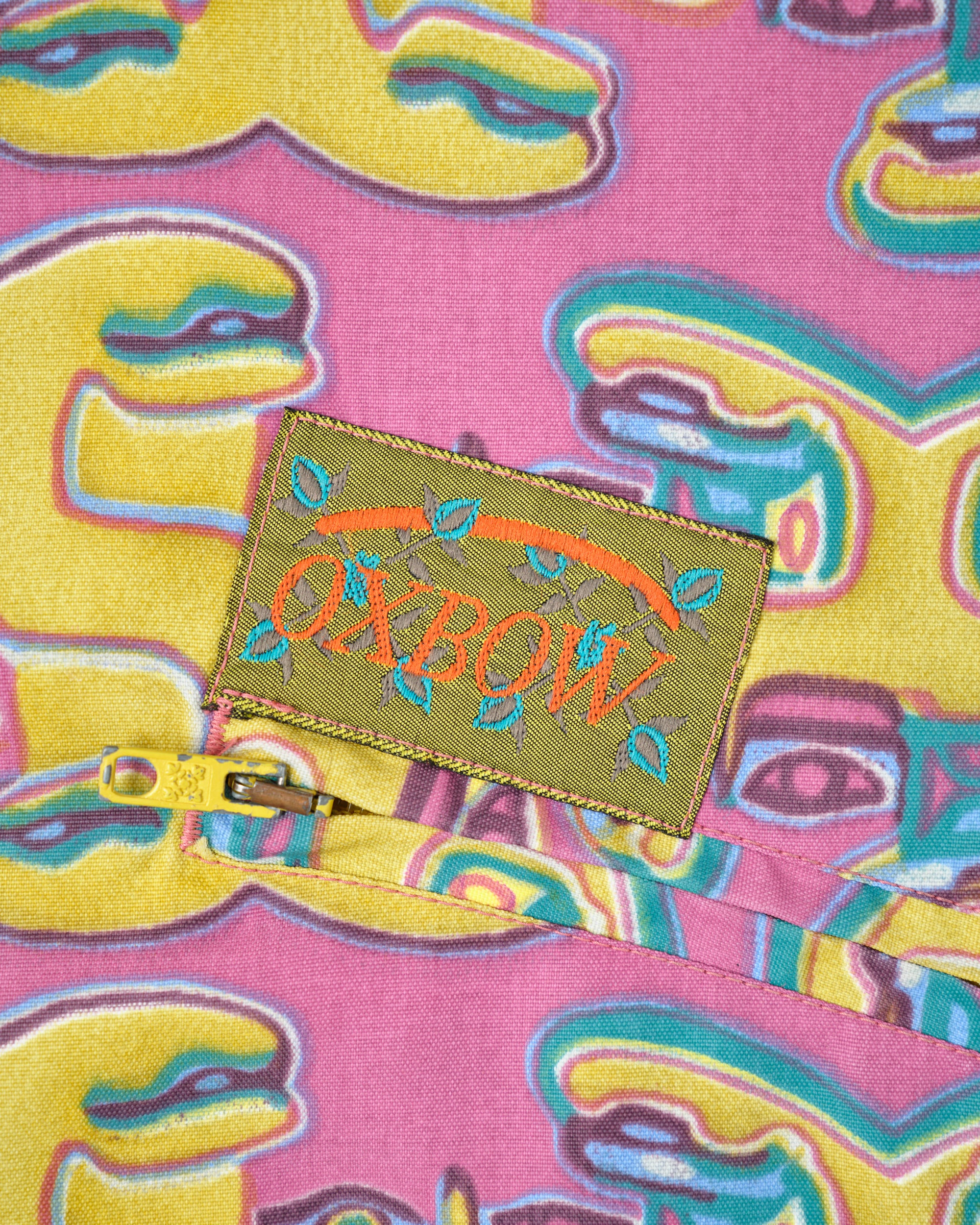 ［~90’s］Old OXBOW Polyamide Patterned Wind Coat Size.S