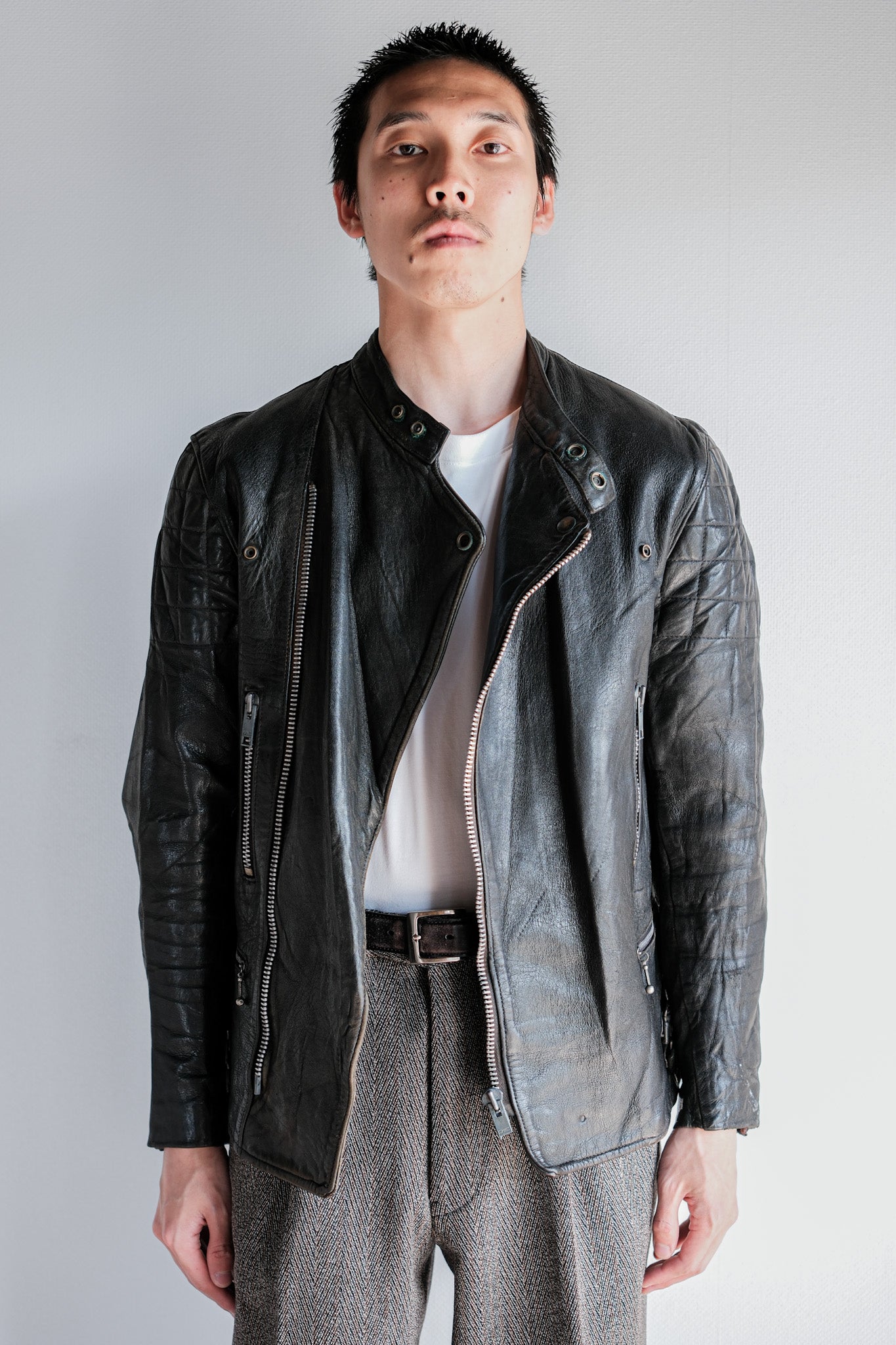 ［~60's］French Vintage Leather Riders Jacket "Jacques Motard"
