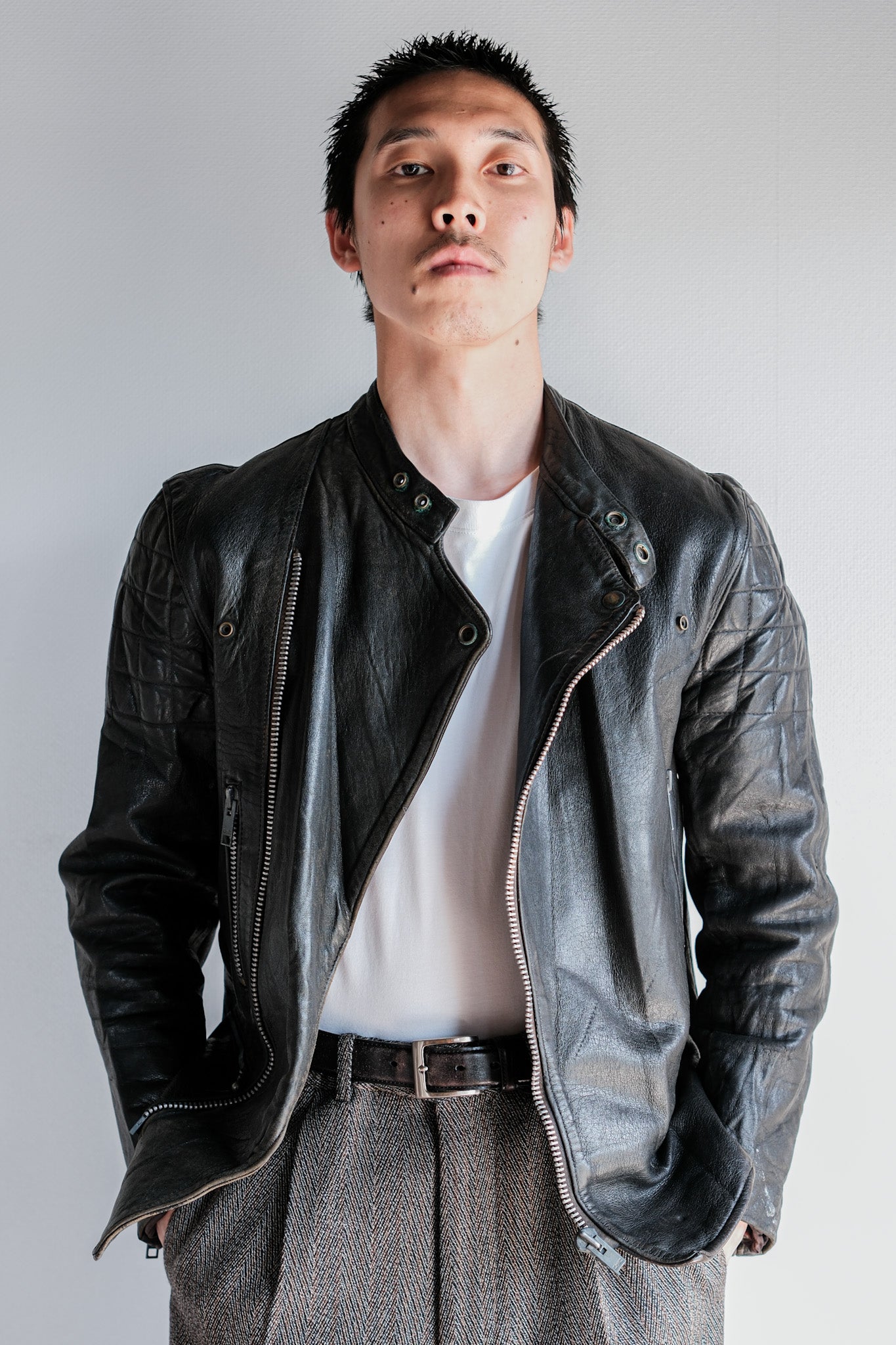 ［~60's］French Vintage Leather Riders Jacket "Jacques Motard"