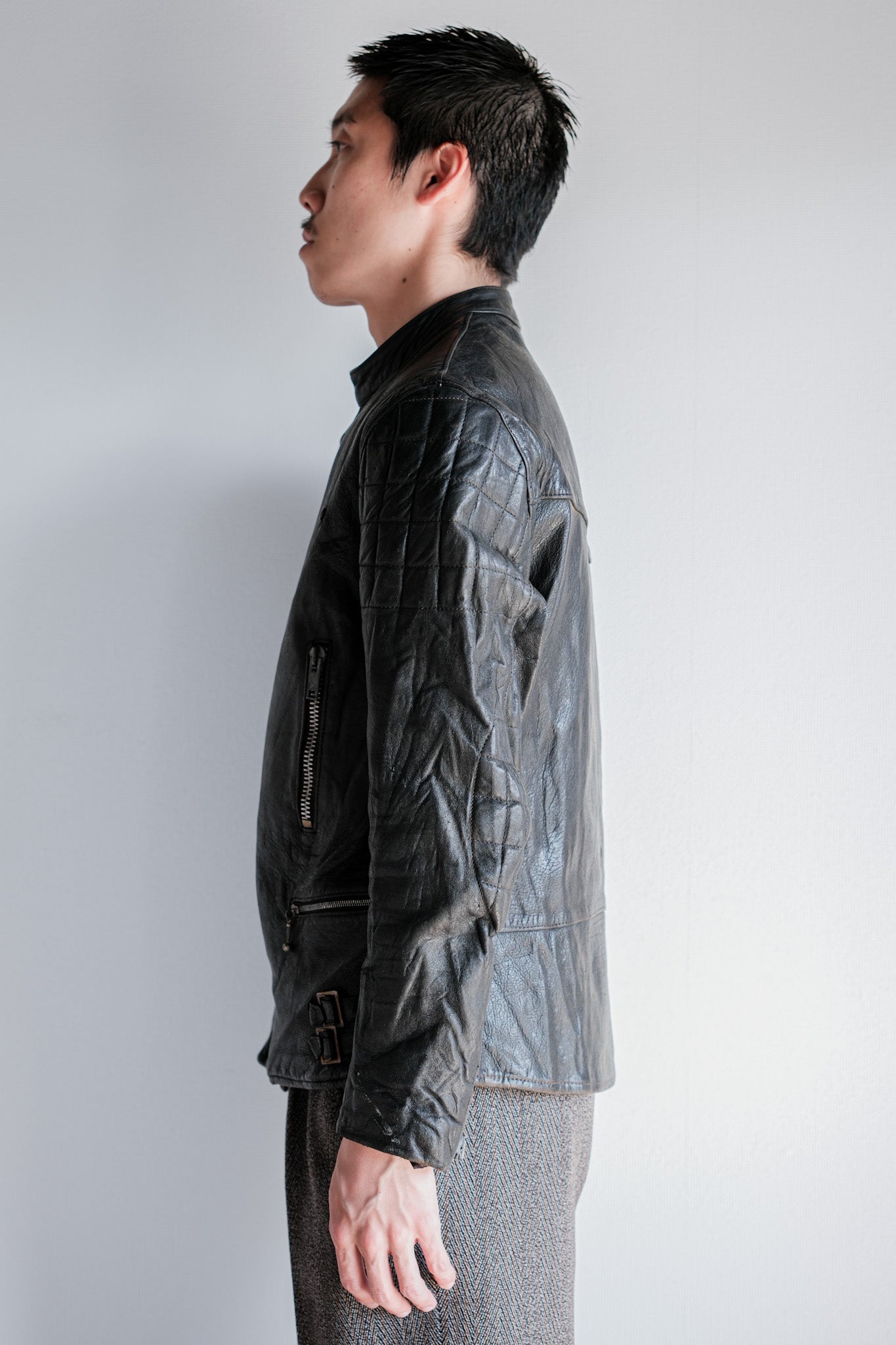 ［~60's］French Vintage Leather Riders Jacket "Jacques Motard"