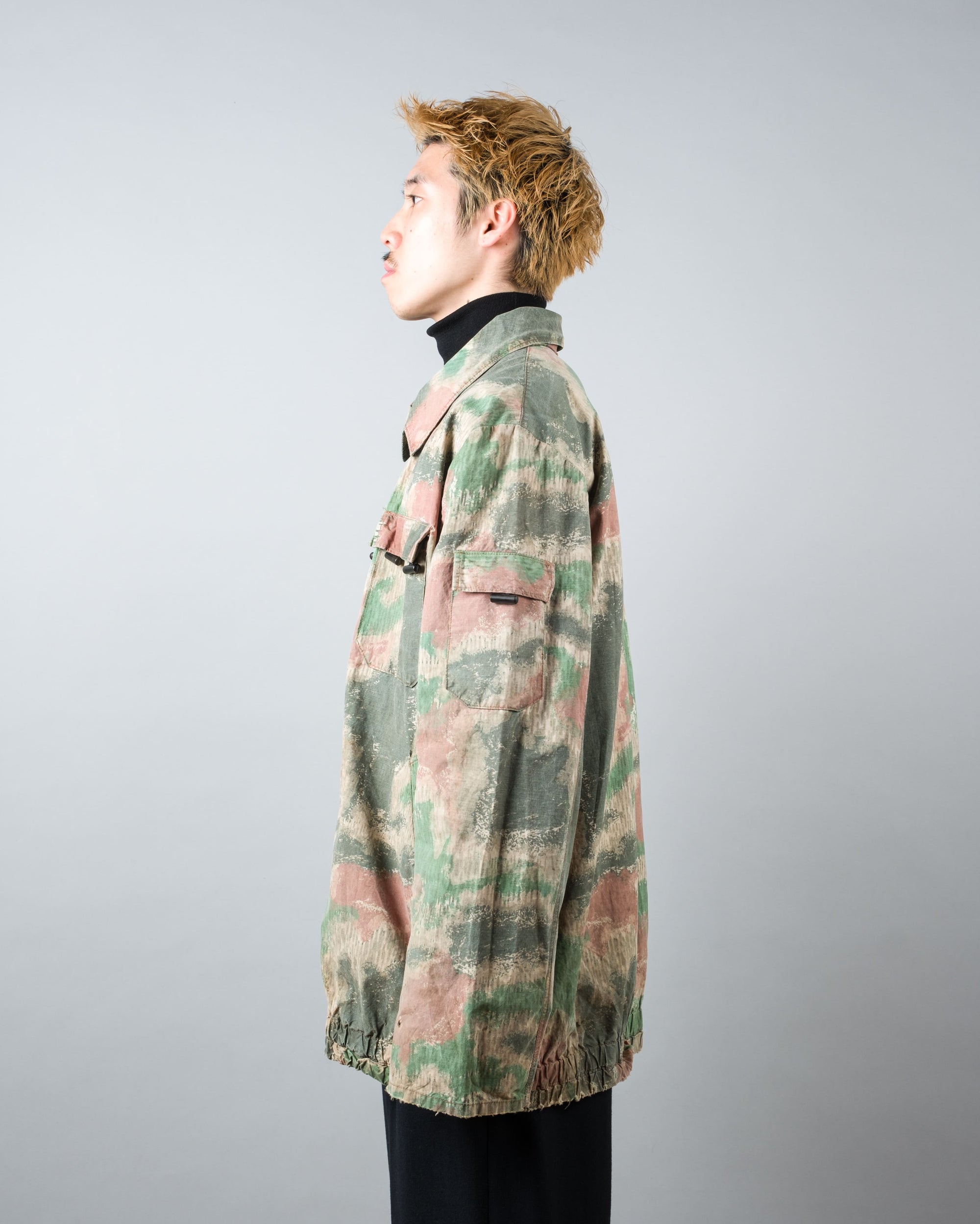 ［~60's］Czechoslovakian Army Sumpfmuster Pattern Camouflage Zip Up Jacket "Localmade"