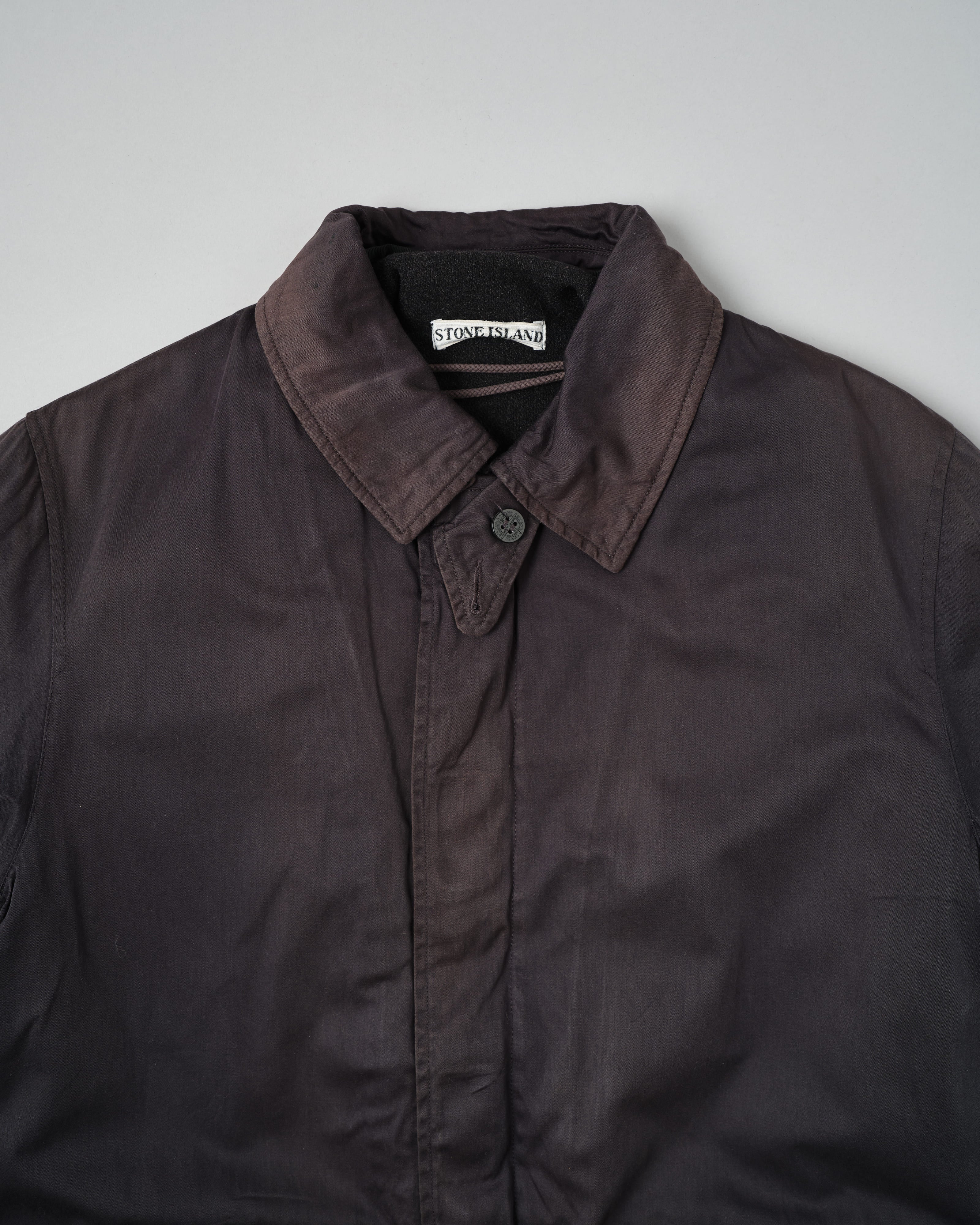 【97AW】Old STONE ISLAND Garment Dyed Cotton Jacket With Liner Size.M "RASO GOMMATO" "Green Edge"