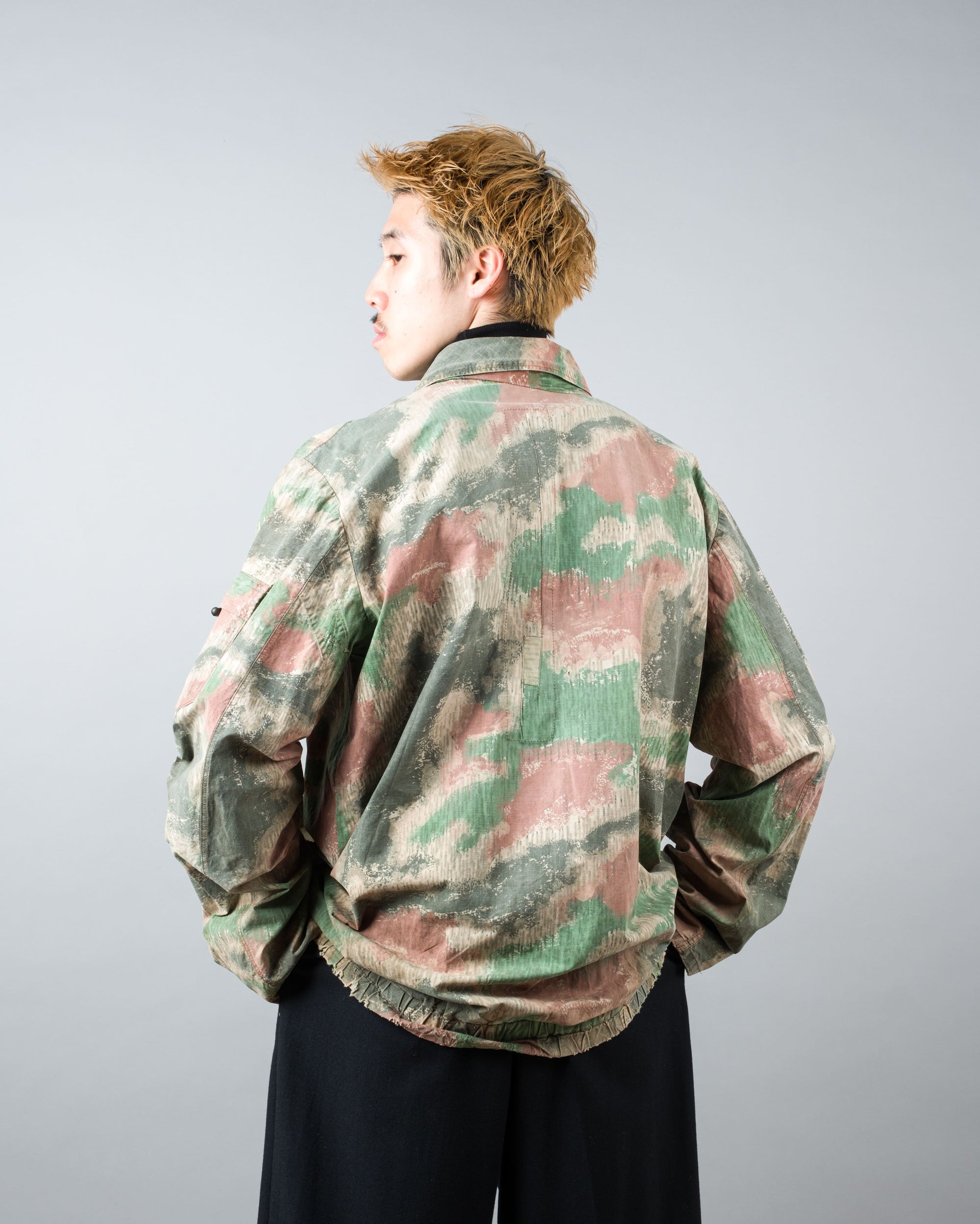 ［~60's］Czechoslovakian Army Sumpfmuster Pattern Camouflage Zip Up Jacket "Localmade"
