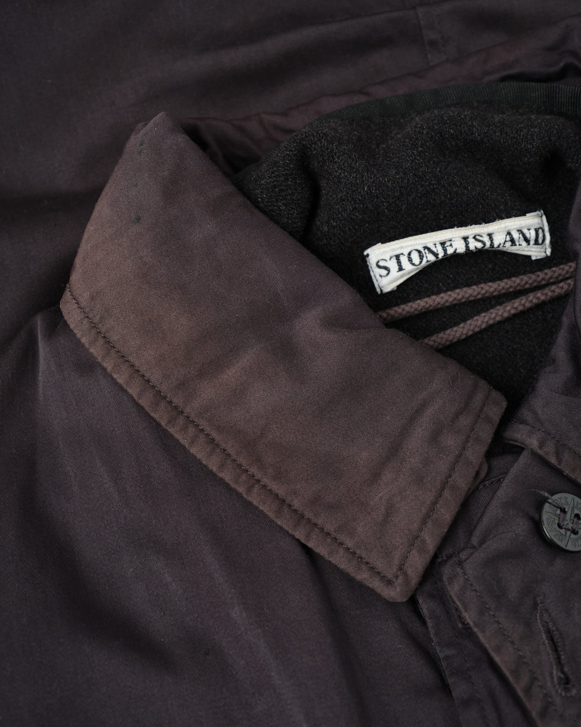 ［97AW］Old STONE ISLAND Garment Dyed Cotton Jacket With Liner Size.M "RASO GOMMATO" "Green Edge"