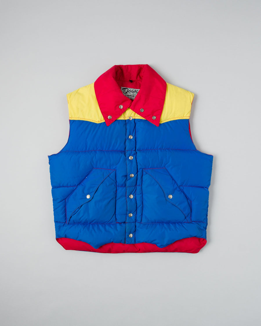 Vue d'ensemble de ［~90’s］Old Schott 3 Tone Puffer Down Vest Size.XL