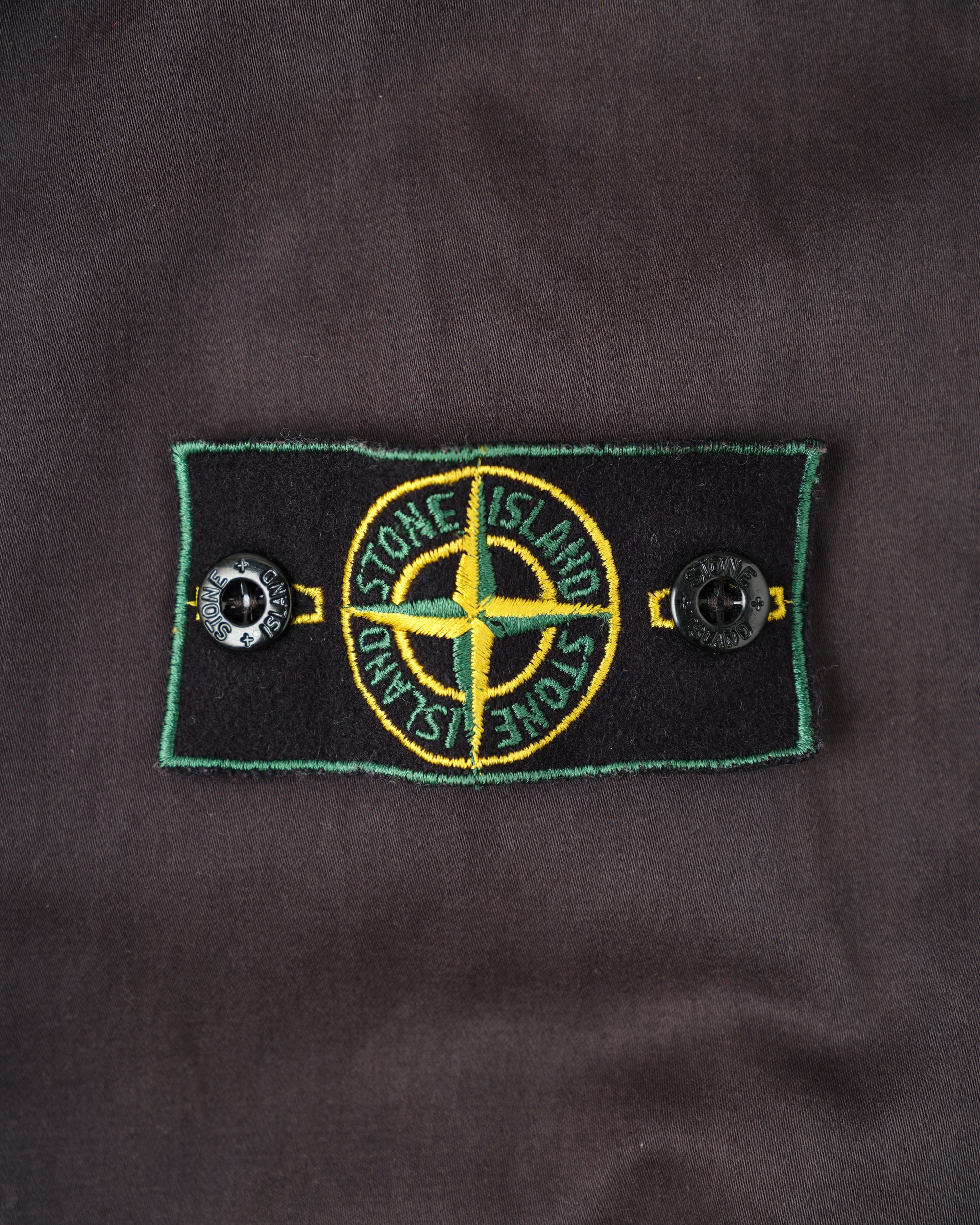 ［97AW］Old STONE ISLAND Garment Dyed Cotton Jacket With Liner Size.M "RASO GOMMATO" "Green Edge"