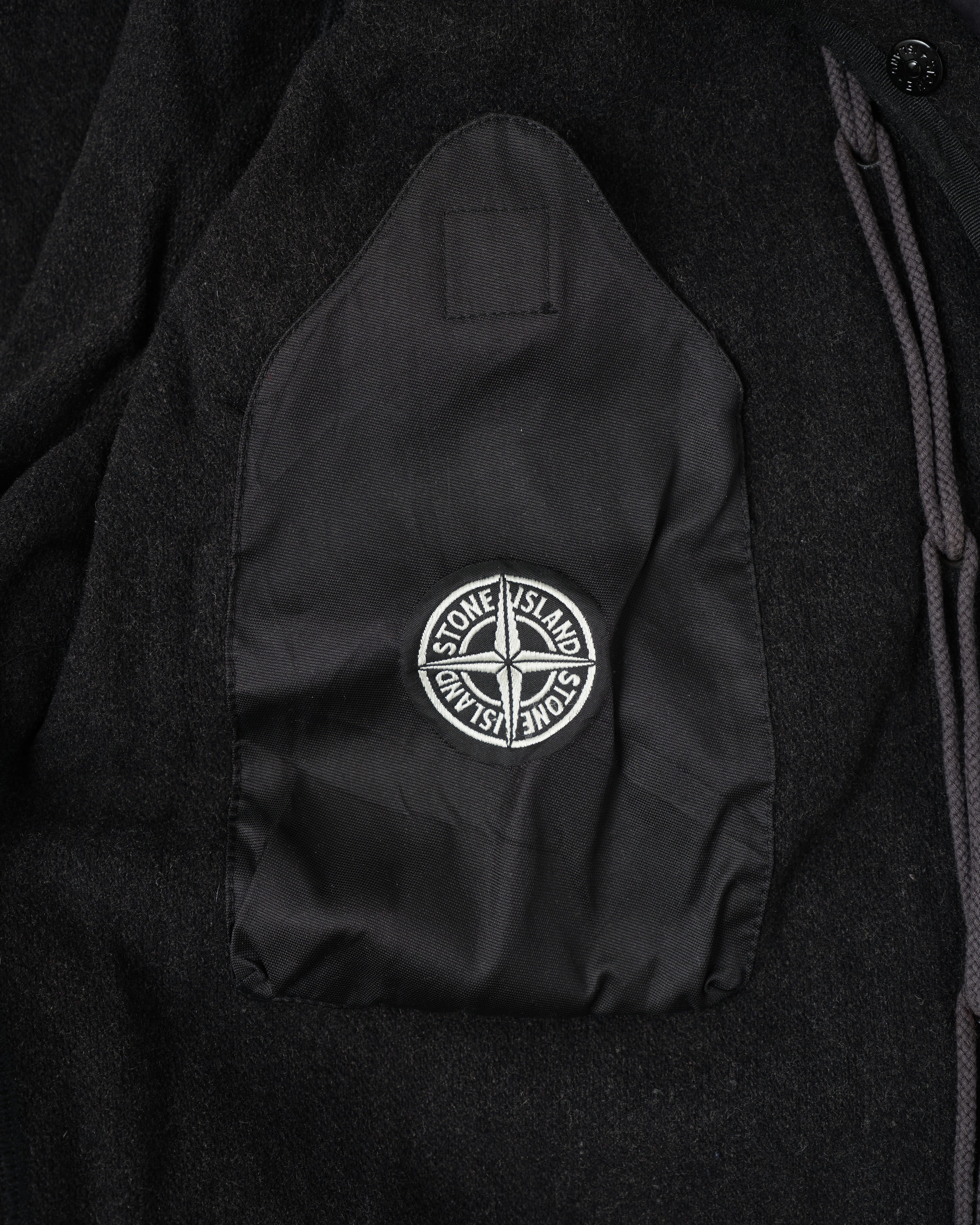 【97AW】Old STONE ISLAND Garment Dyed Cotton Jacket With Liner Size.M "RASO GOMMATO" "Green Edge"