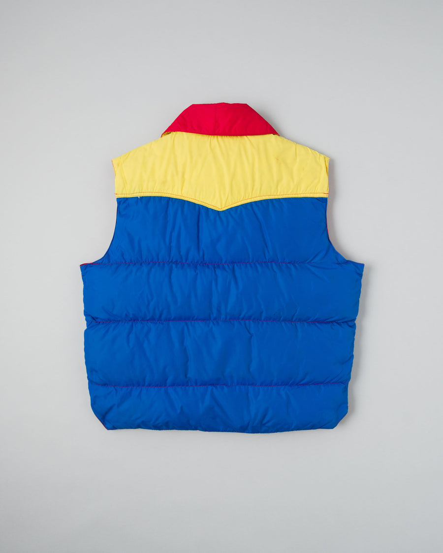 Vue d'ensemble de ［~90’s］Old Schott 3 Tone Puffer Down Vest Size.XL