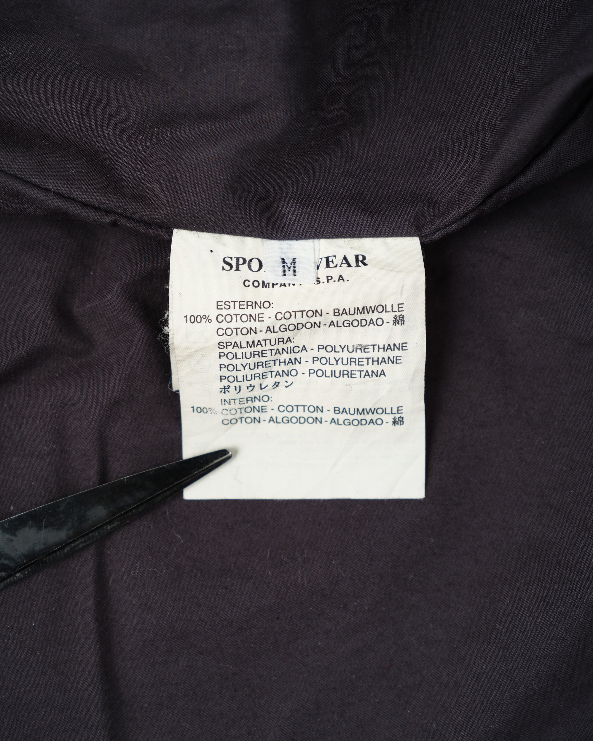 ［97AW］Old STONE ISLAND Garment Dyed Cotton Jacket With Liner Size.M "RASO GOMMATO" "Green Edge"