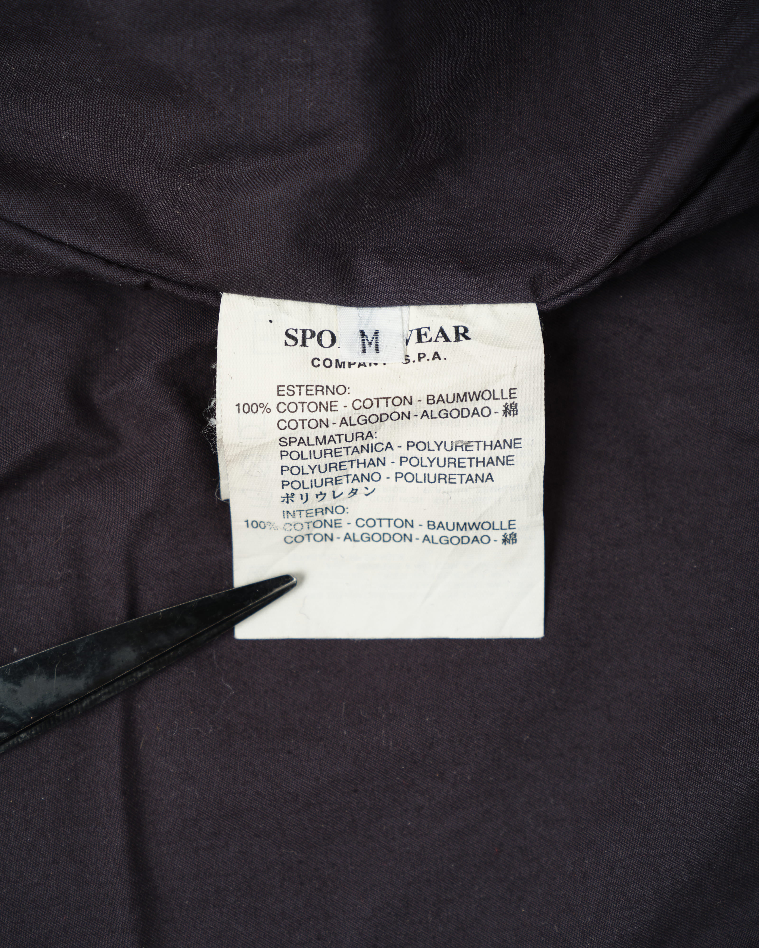 【97AW】Old STONE ISLAND Garment Dyed Cotton Jacket With Liner Size.M "RASO GOMMATO" "Green Edge"