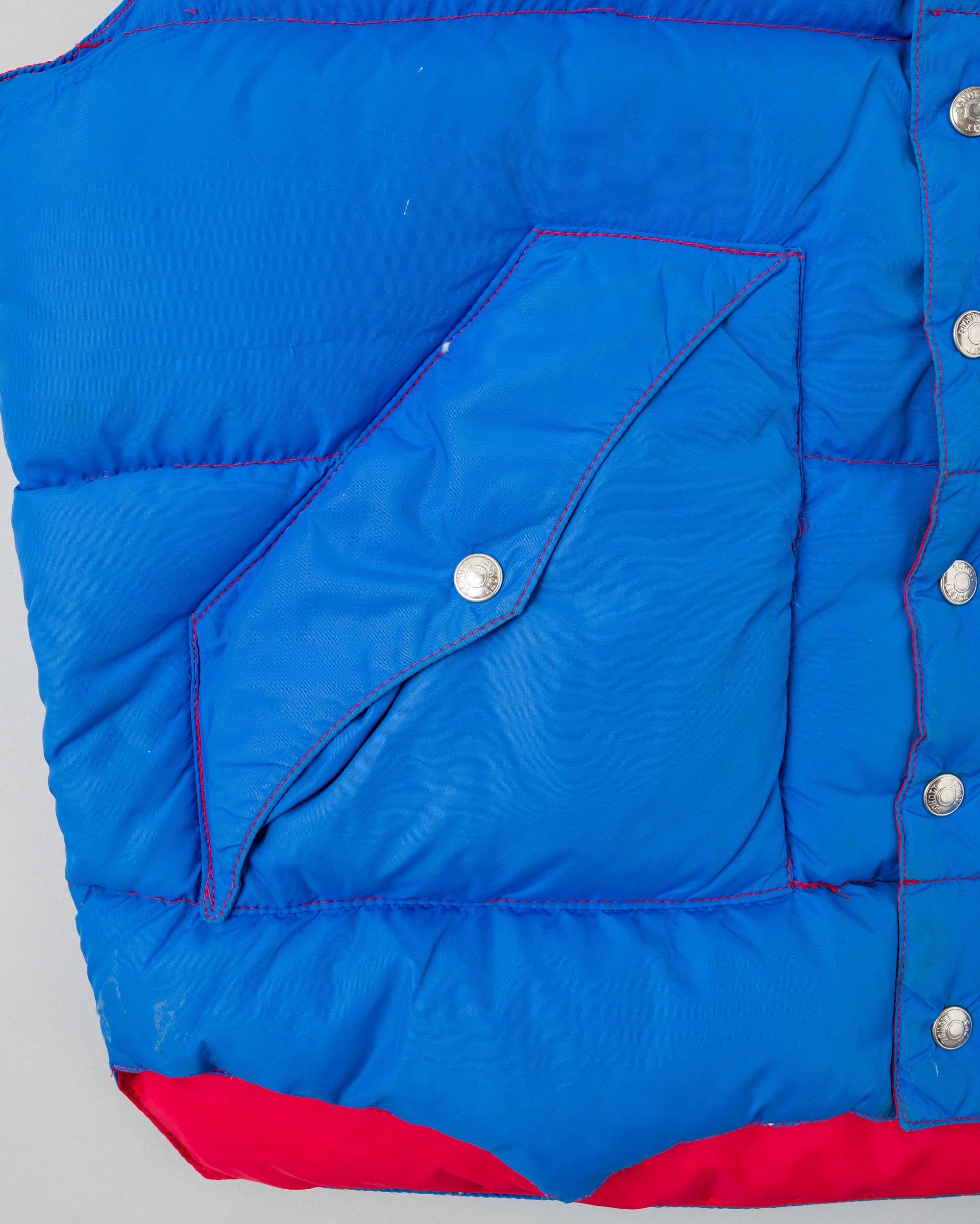 ［~90’s］Old Schott 3 Tone Puffer Down Vest Size.XL