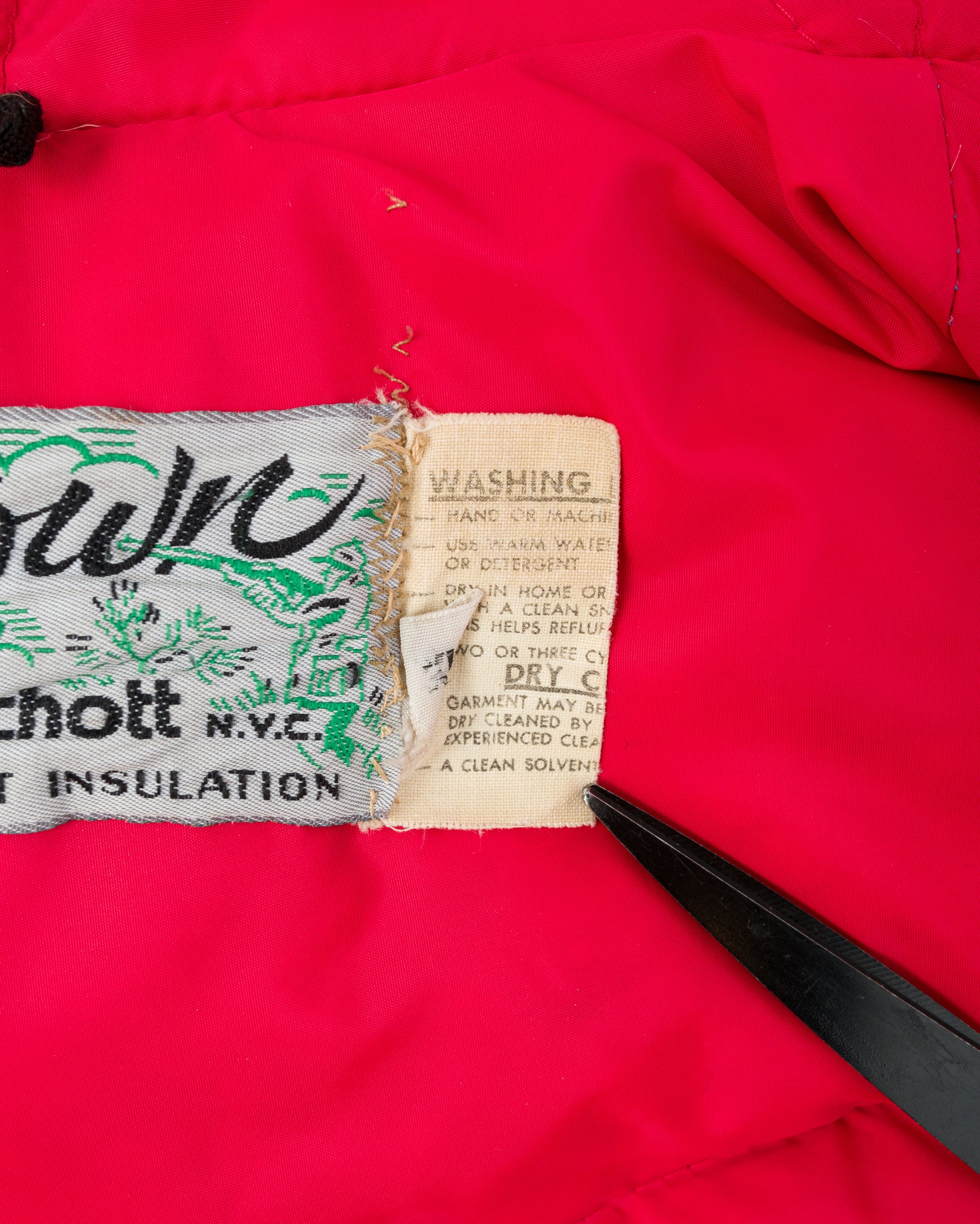 ［~90’s］Old Schott 3 Tone Puffer Down Vest Size.XL