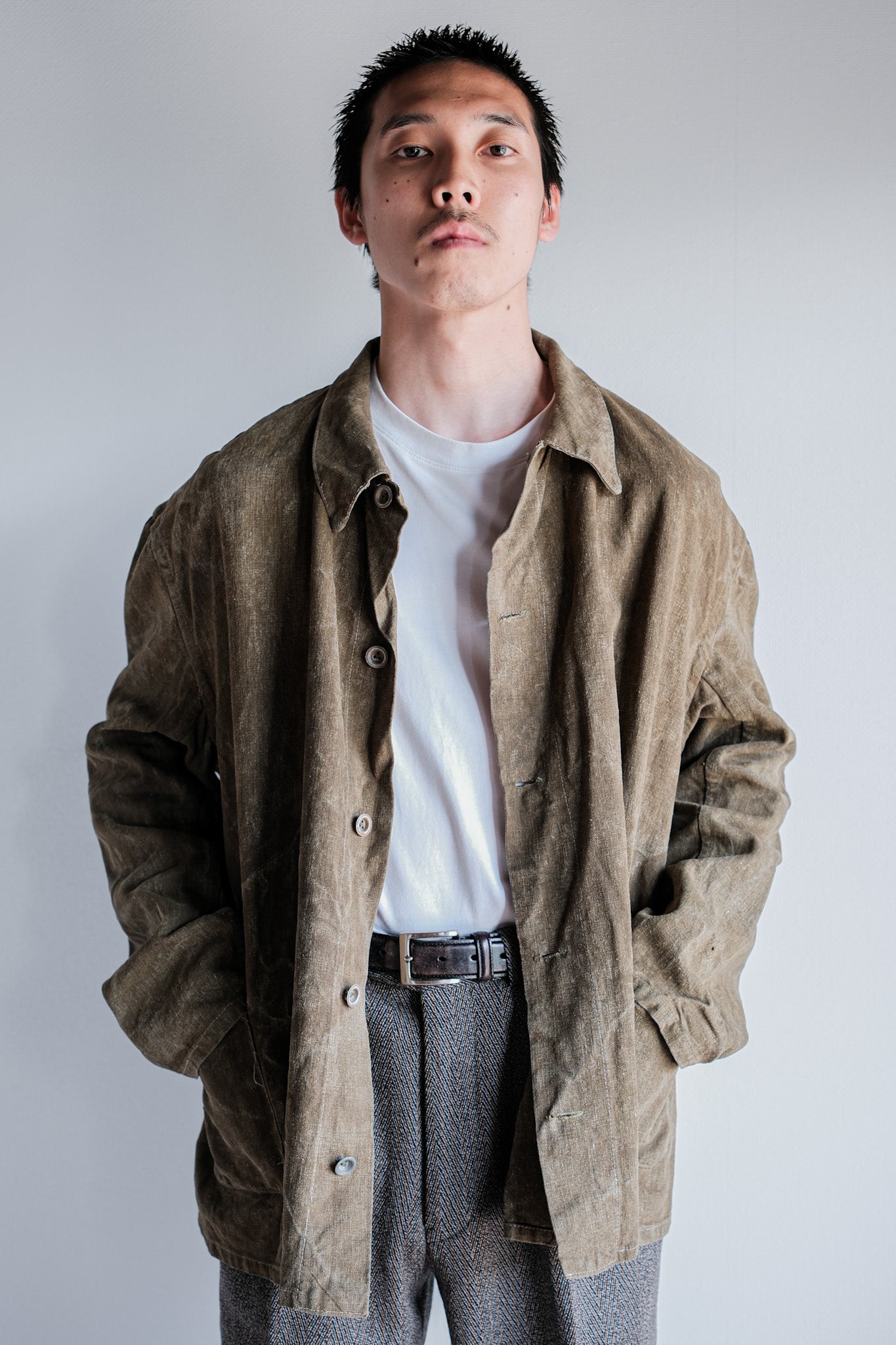 ［~40's］WWⅡ German Army Linen Work Jacket "Wehrmacht"