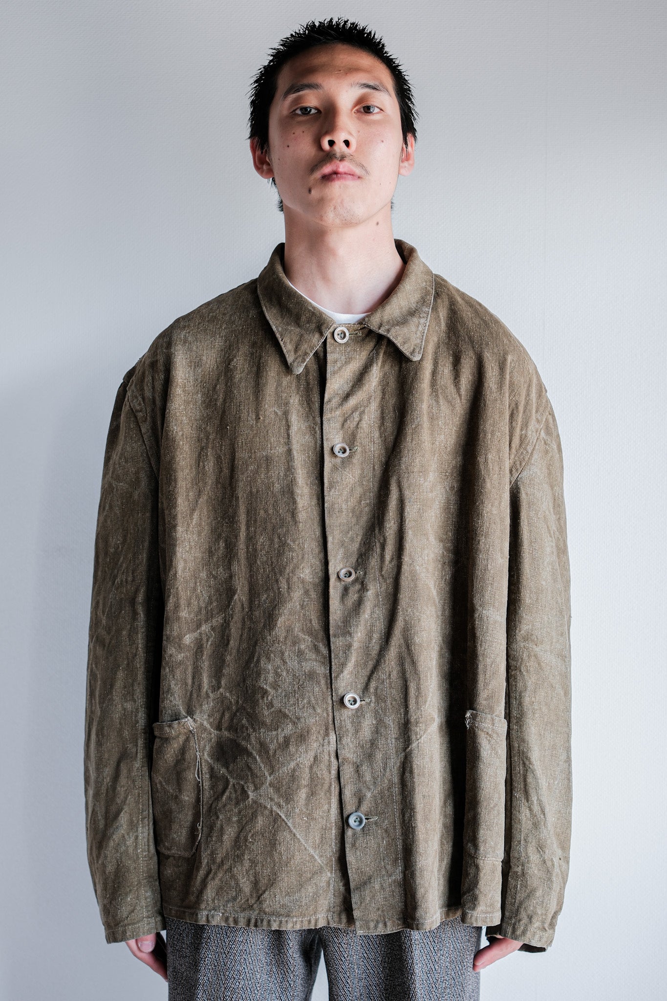 ［~40's］WWⅡ German Army Linen Work Jacket "Wehrmacht"