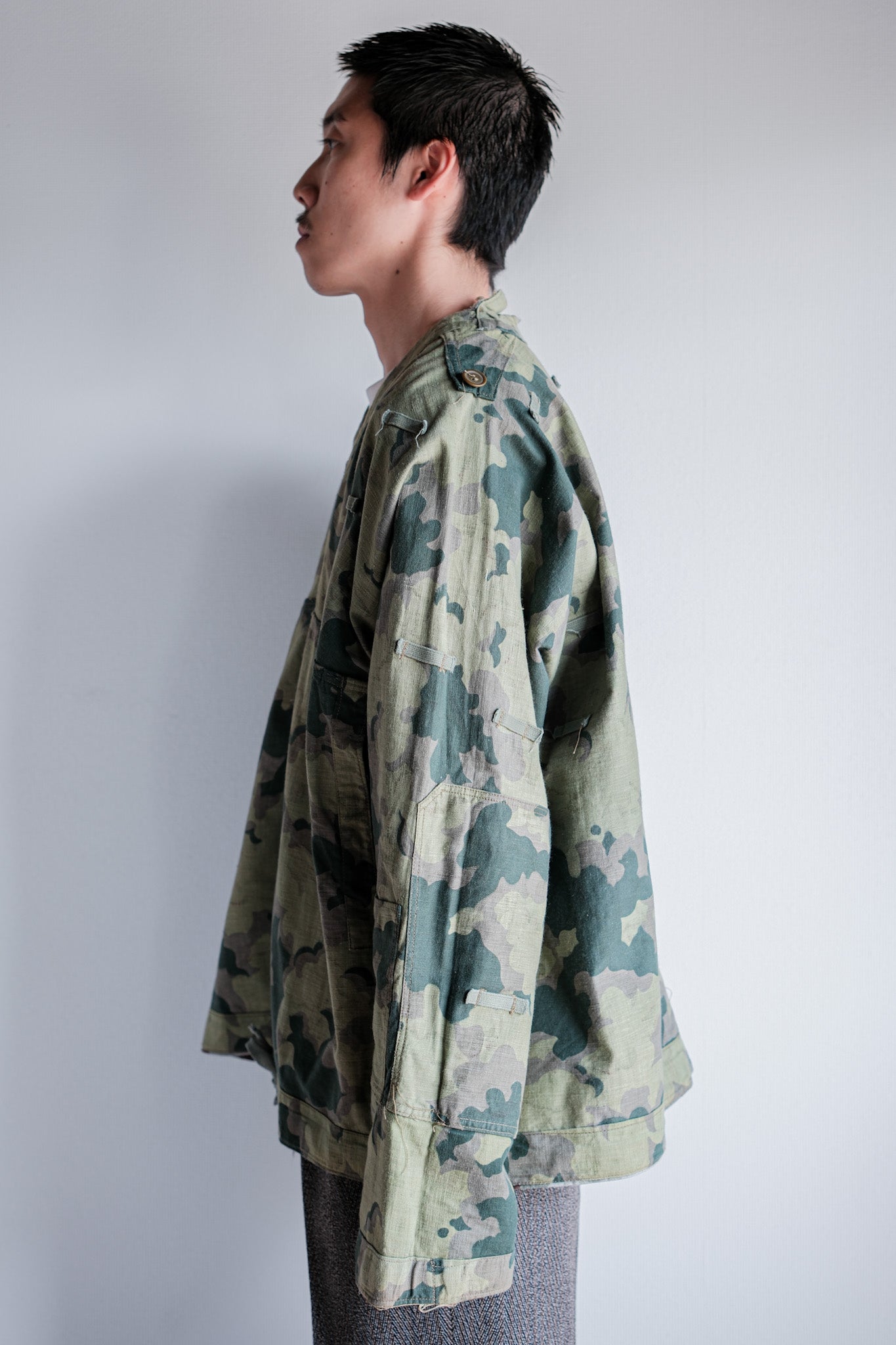 [~ 50's] Czechoslovakian Army Clouds Camouflage Reversible Smock