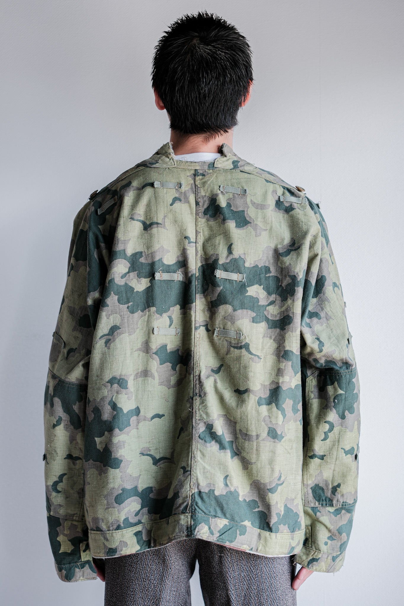 【~50's】Czechoslovakian Army Clouds Camouflage Reversible Smock