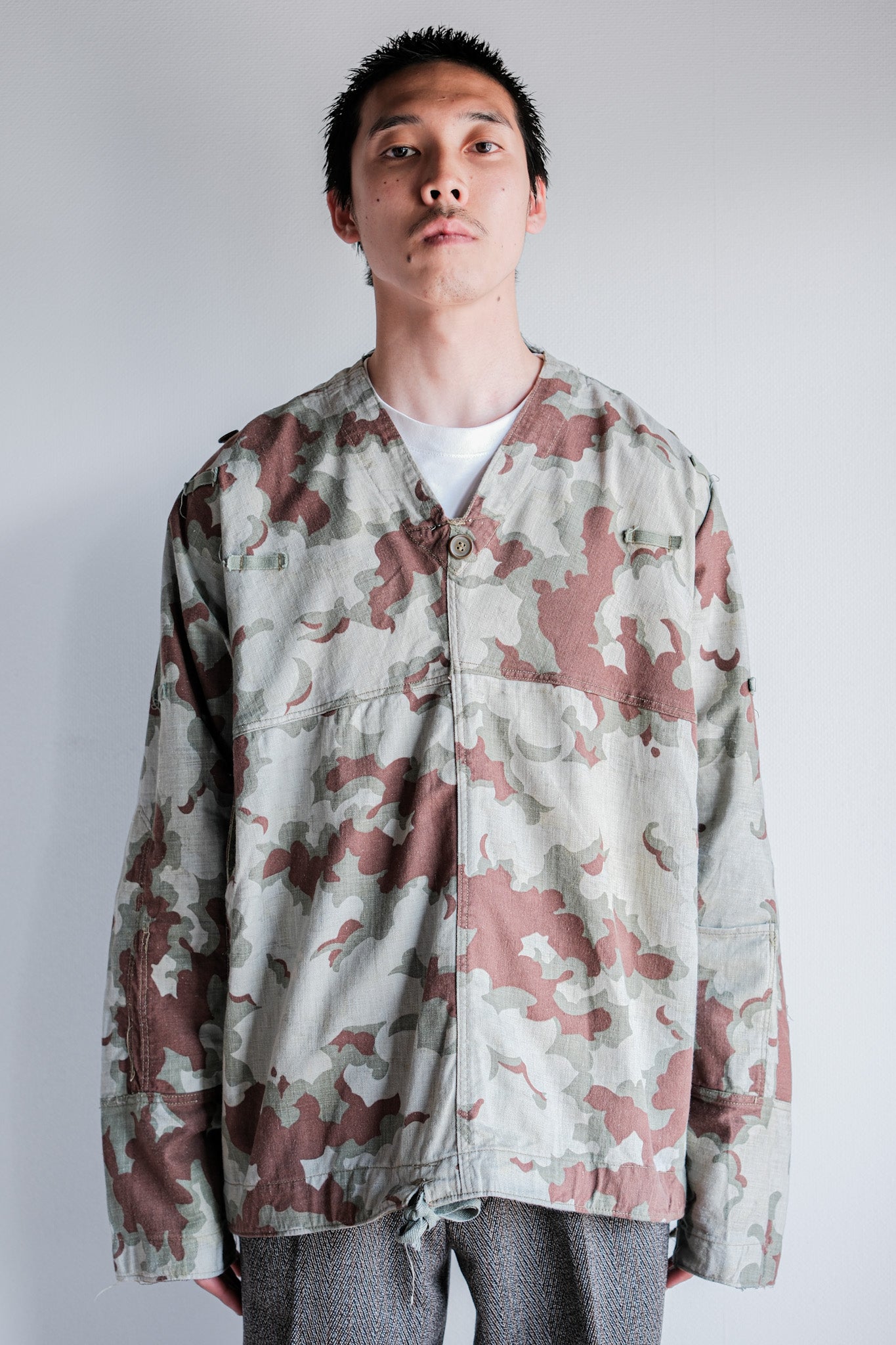 【~50's】Czechoslovakian Army Clouds Camouflage Reversible Smock