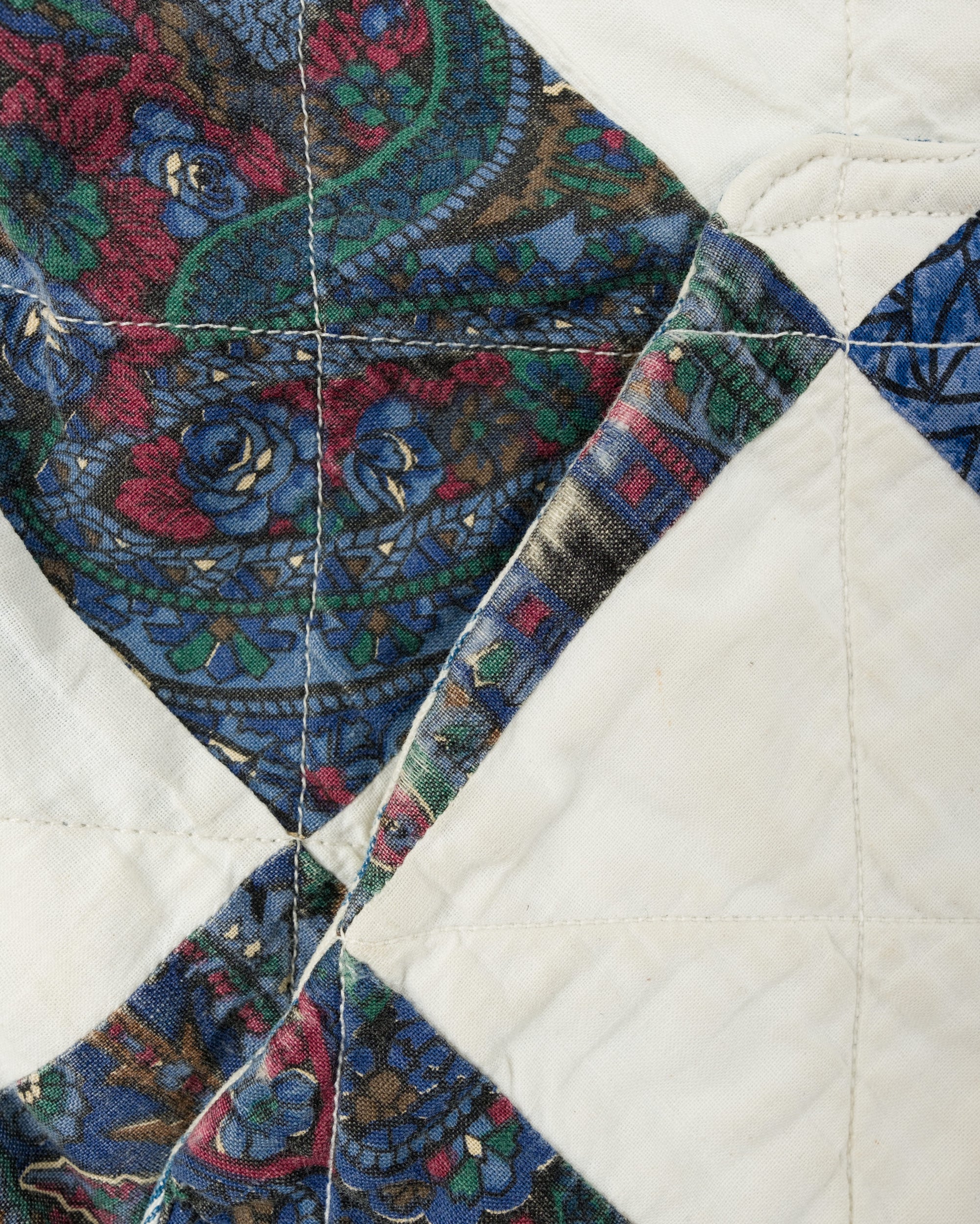 ［~70’s］Europe Vintage Various Patterned Patchwork Blouson "Handmade"