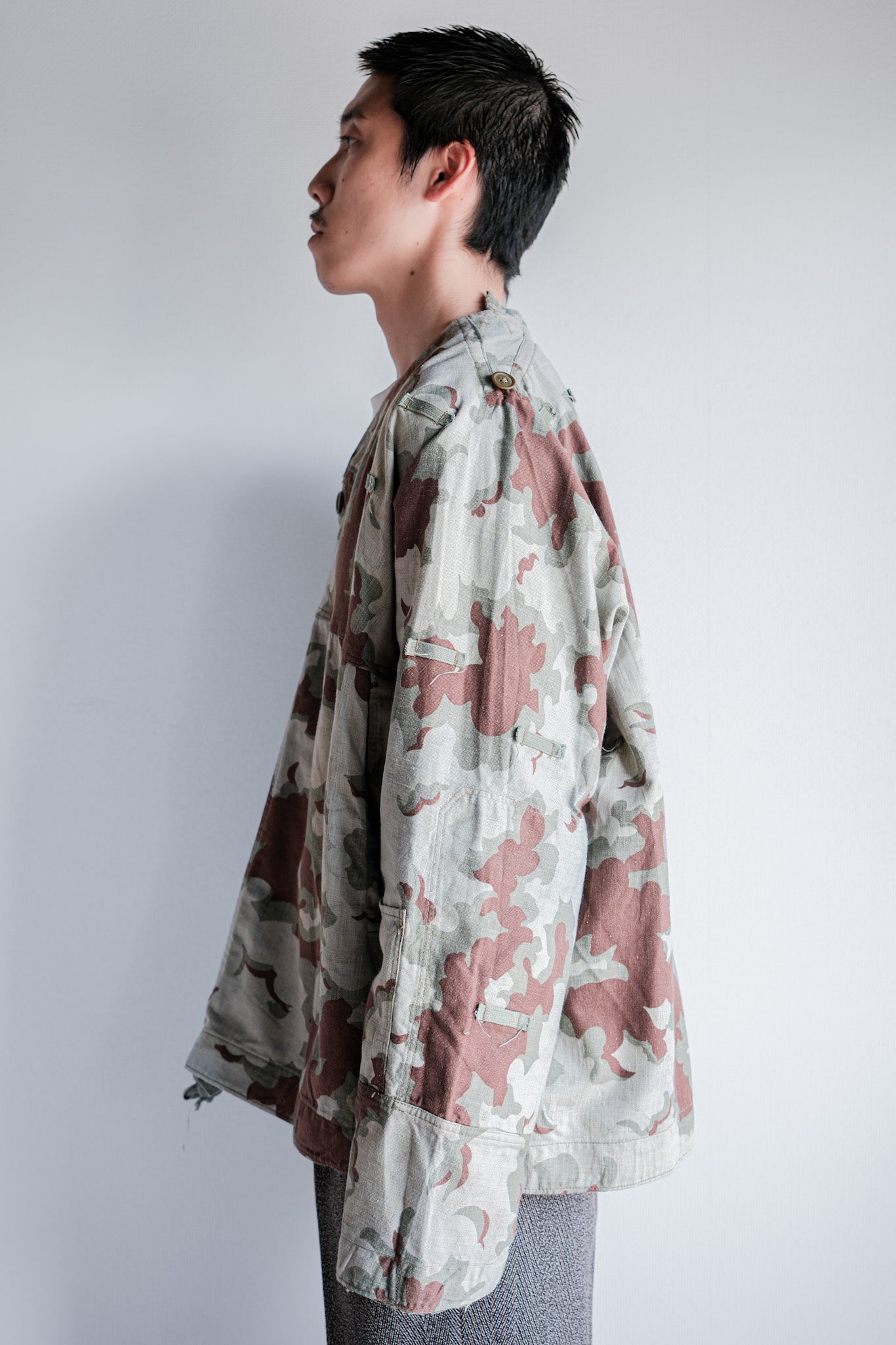 【~50's】Czechoslovakian Army Clouds Camouflage Reversible Smock