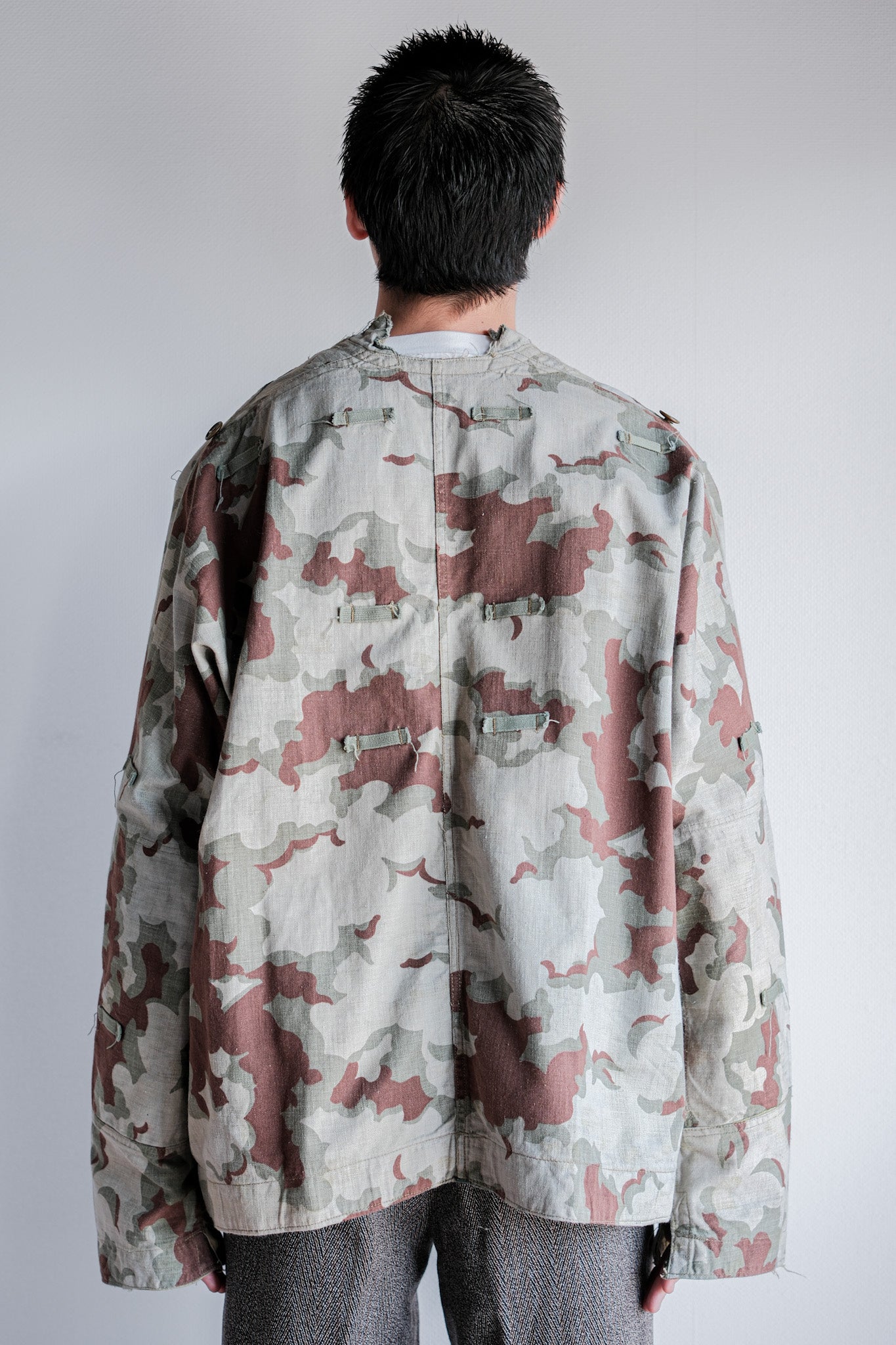 [~ 50's] Czechoslovakian Army Clouds Camouflage Reversible Smock