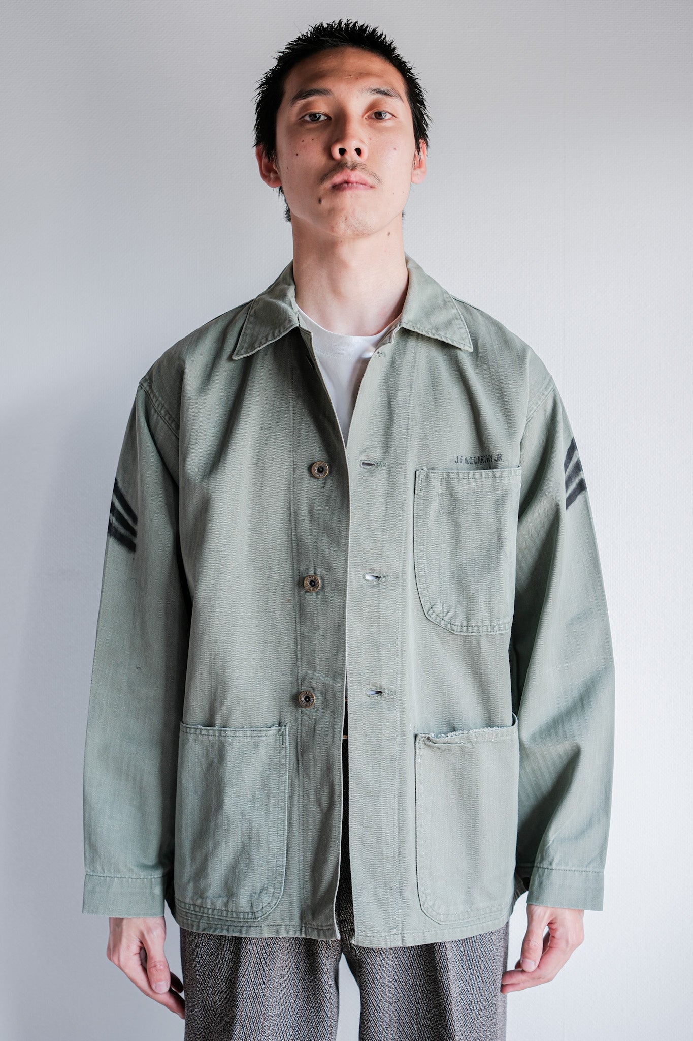 ［~40's］U.S.M.C P-47 HBT Utility Jacket Size.34
