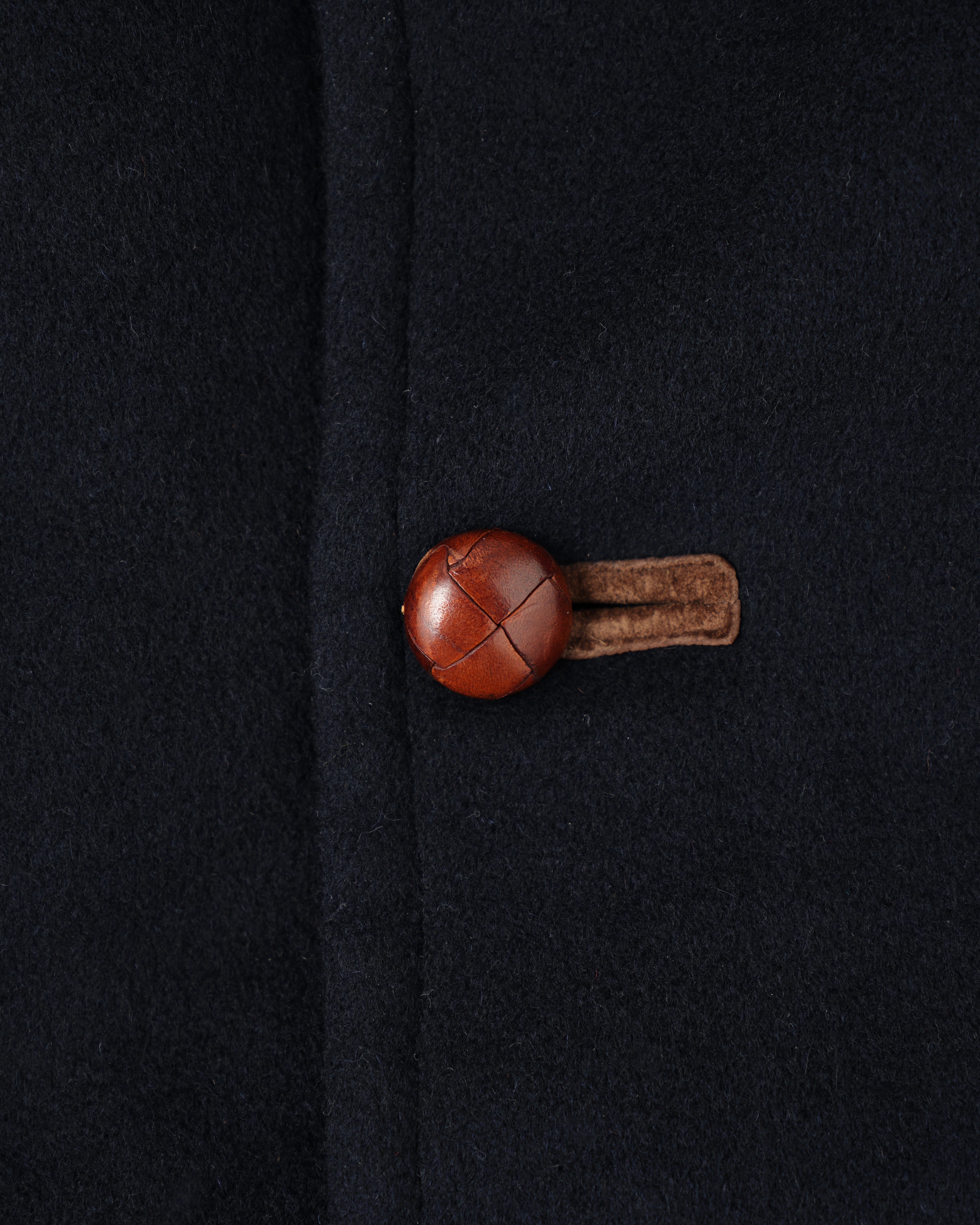 [~80’s] Old GUCCI Fur Collar Cashmere Jacket Size.52