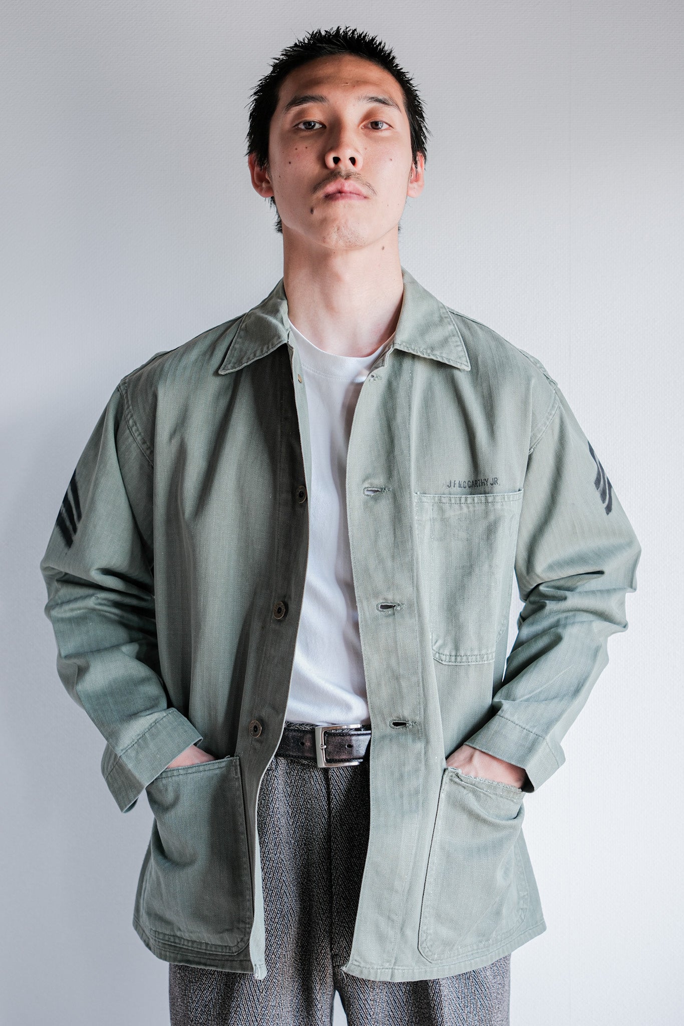 ［~40's］U.S.M.C P-47 HBT Utility Jacket Size.34