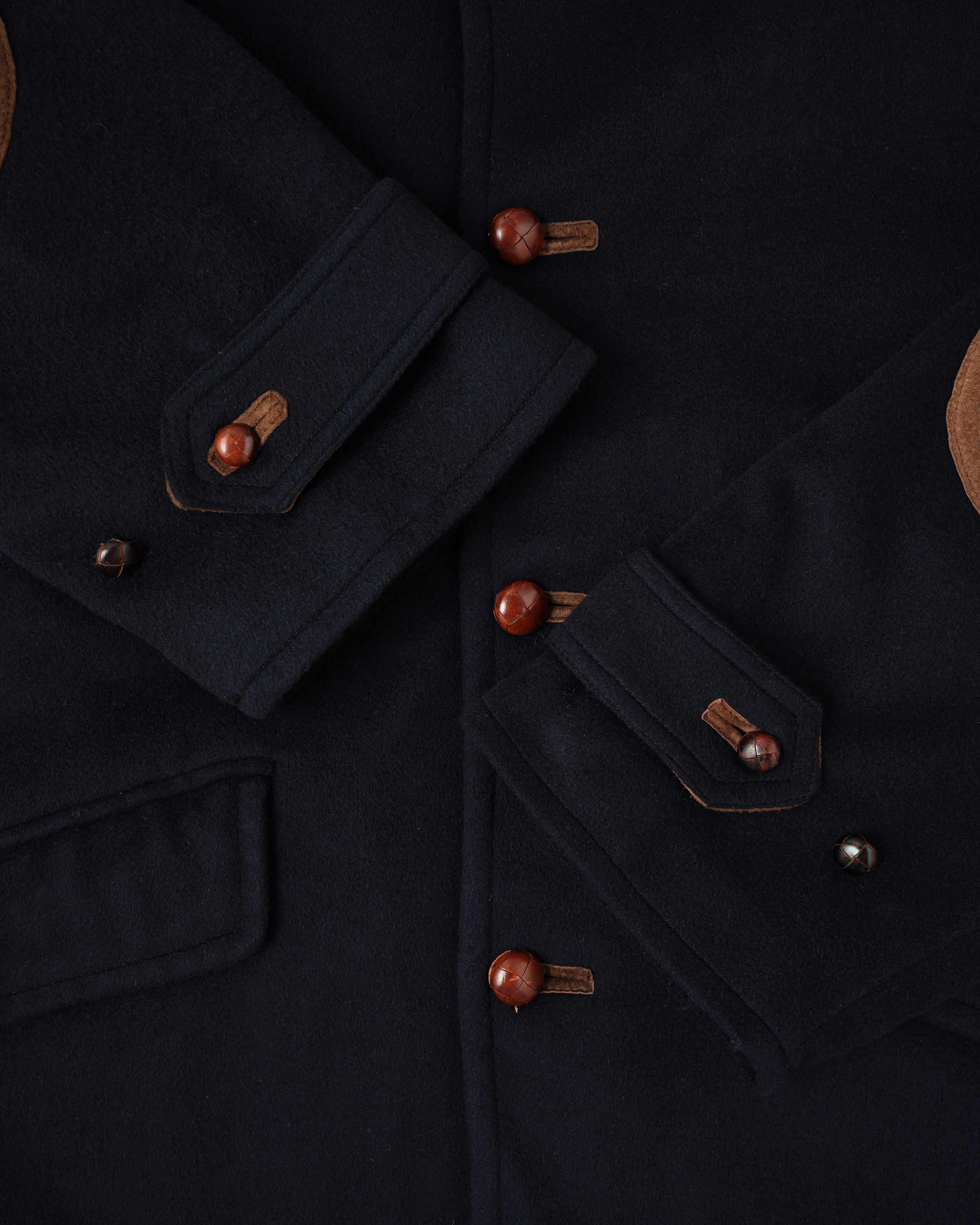 [~80’s] Old GUCCI Fur Collar Cashmere Jacket Size.52