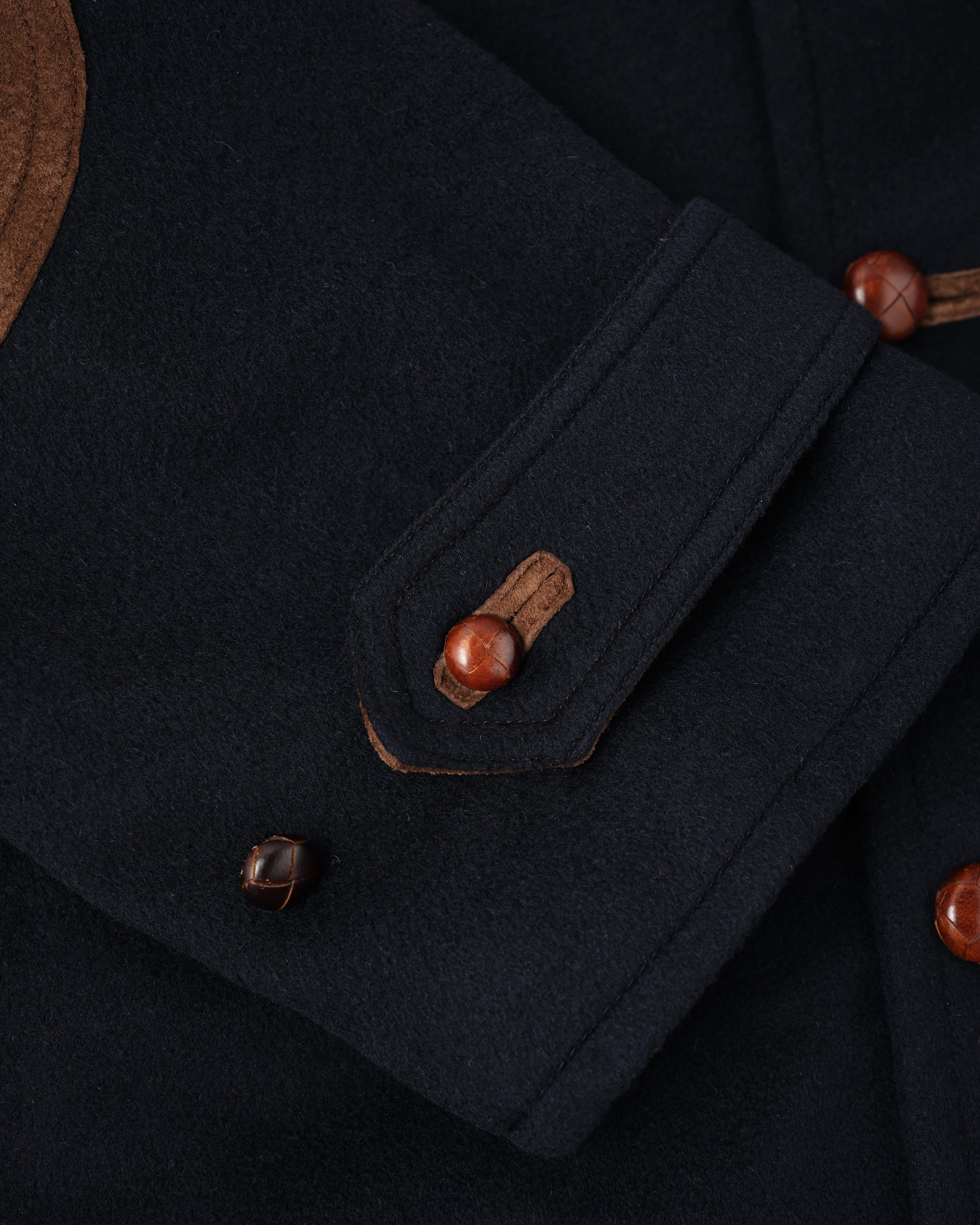 [~80’s] Old GUCCI Fur Collar Cashmere Jacket Size.52