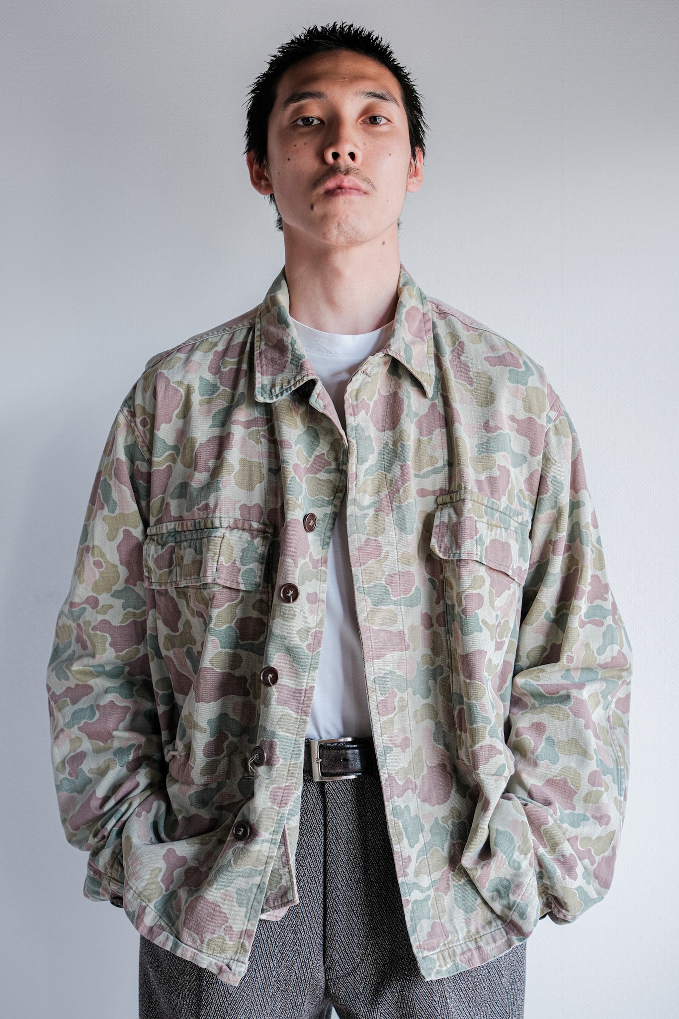 【~50's】Dutch Army Frogskin Camouflage Field Jacket Size.50