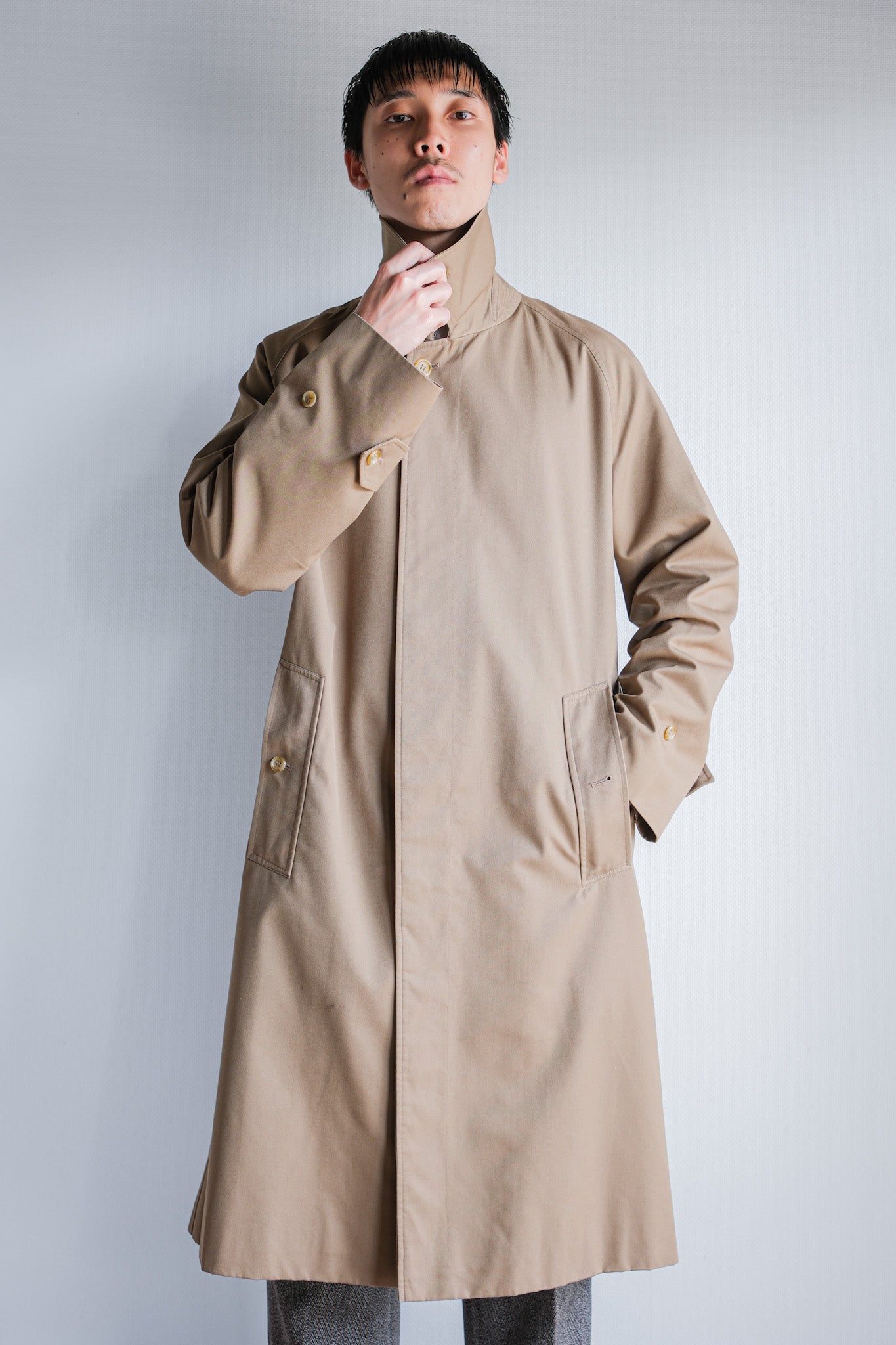 【~70's】Vintage Burberrys Single Raglan Balmacaan Coat Size.42REG