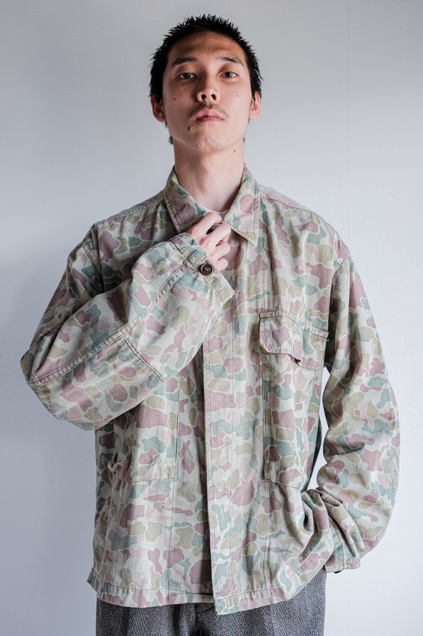 ［~50's］Dutch Army Frogskin Camouflage Field Jacket Size.50