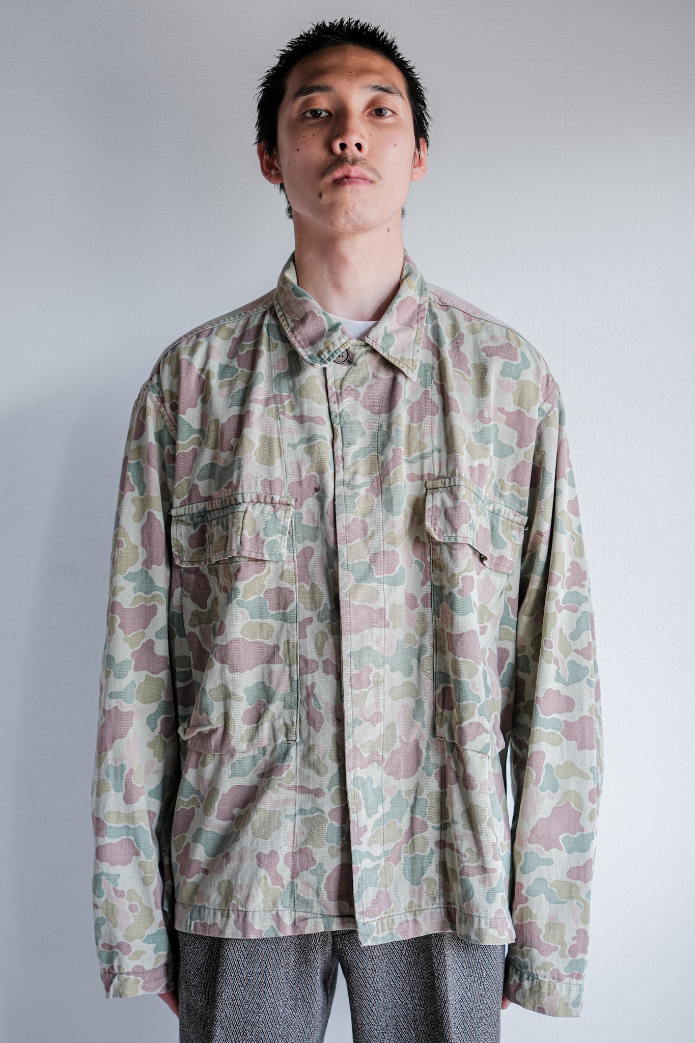 ［~50's］Dutch Army Frogskin Camouflage Field Jacket Size.50