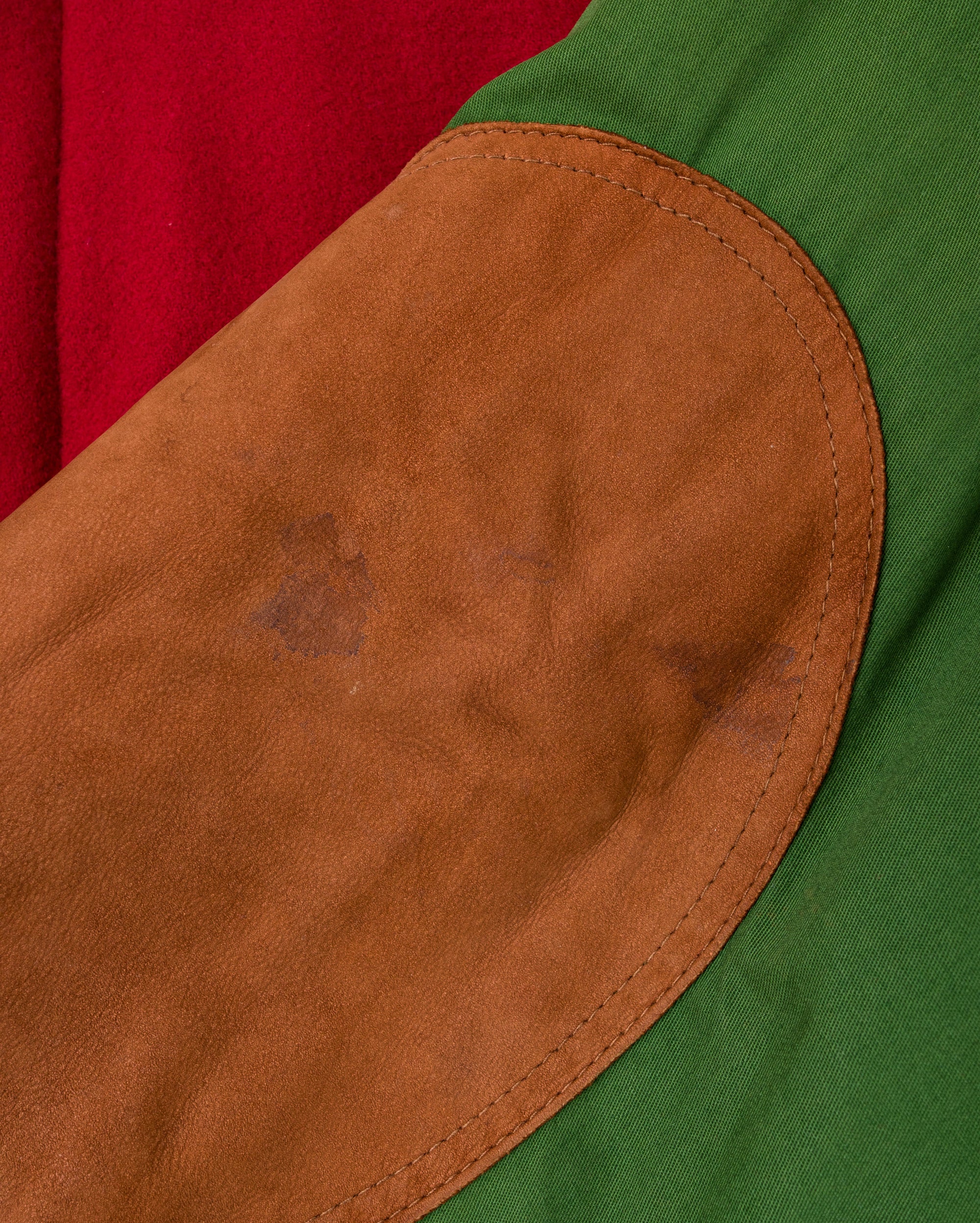 【~80’s】Vintage Façonnable Mixed Wool Crazy Pattern Blouson With Chin Strap Size.L